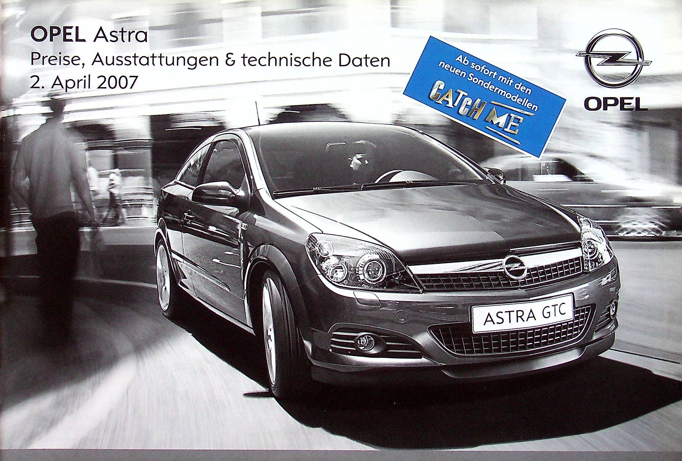 Opel Astra H - Preisliste & Extras - Prospekt 04/2007