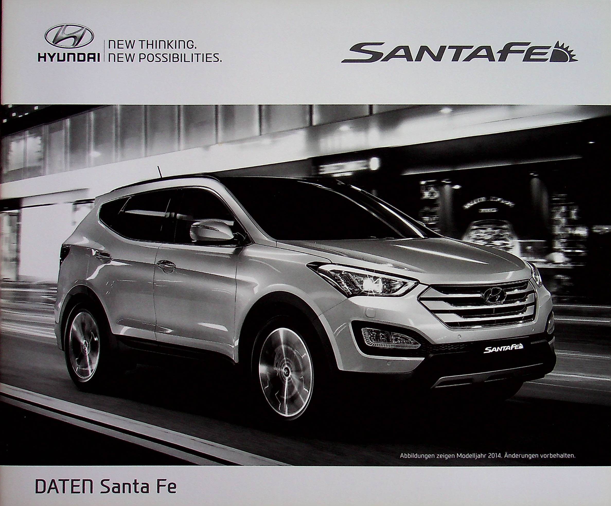 Hyundai Santa Fe - Preisliste & Extras - Prospekt 12/2014