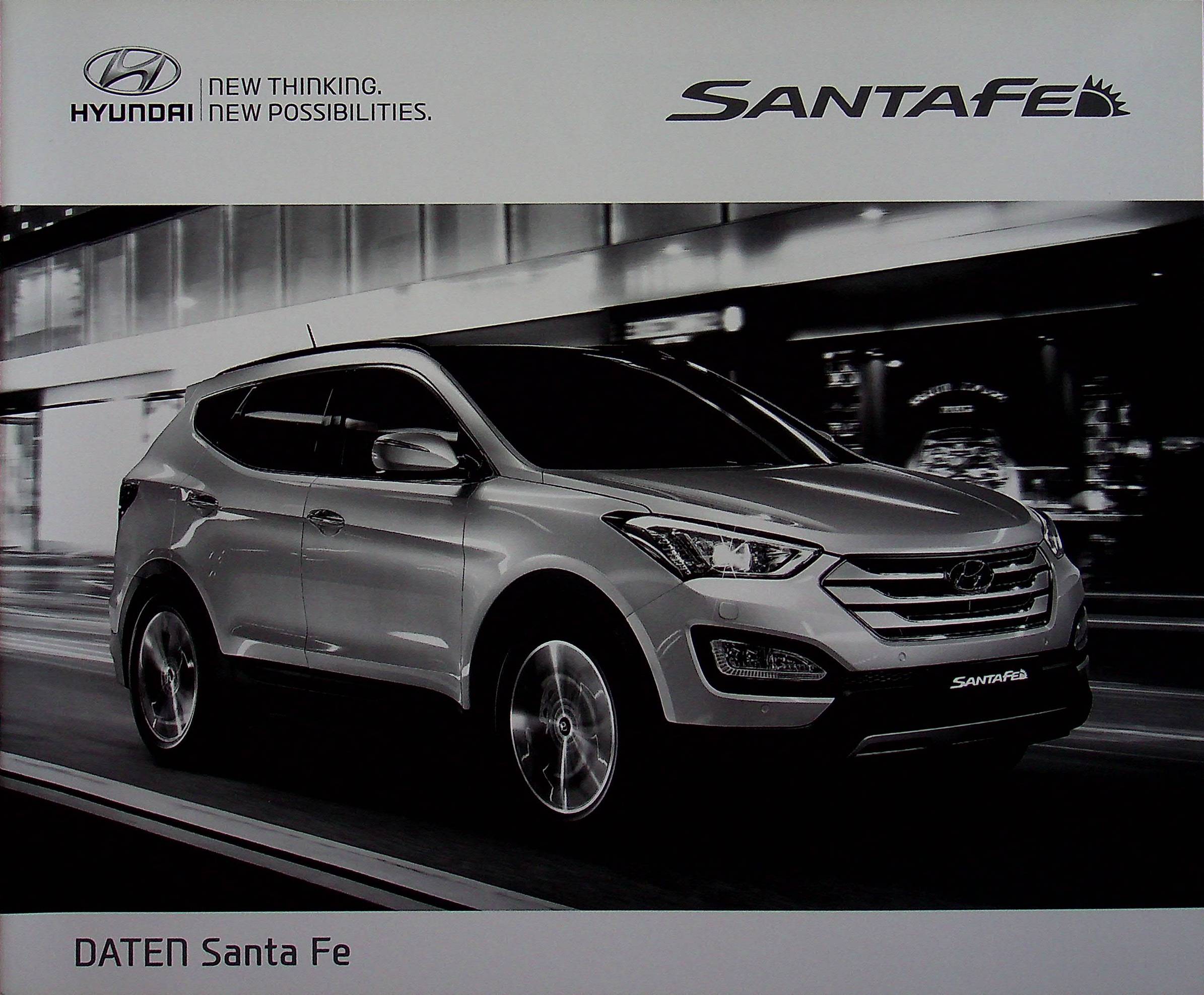 Hyundai Santa Fe - Preisliste & Extras - Prospekt 01/2013