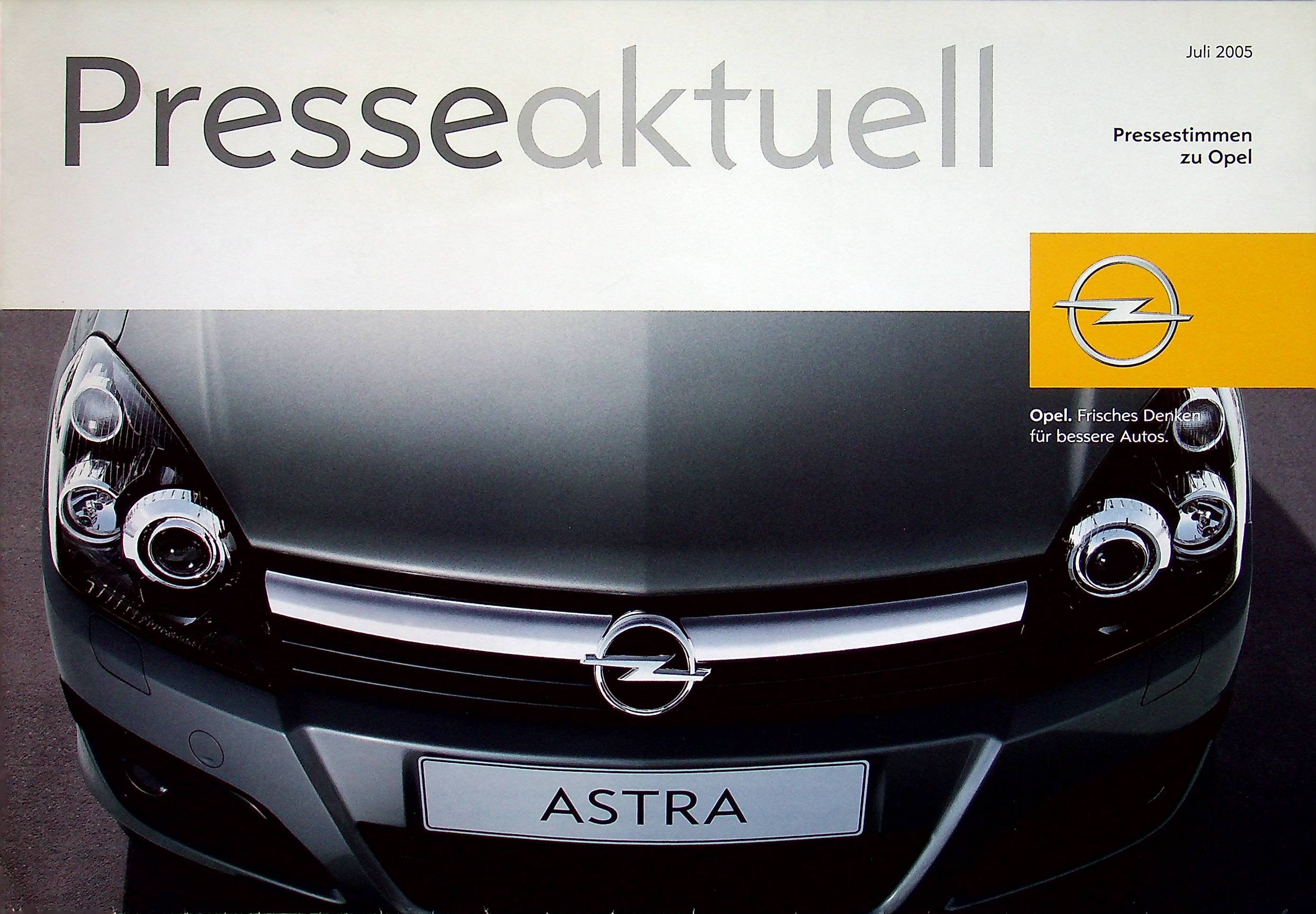 Opel Astra H - Pressestimmen - Prospekt 07/2005
