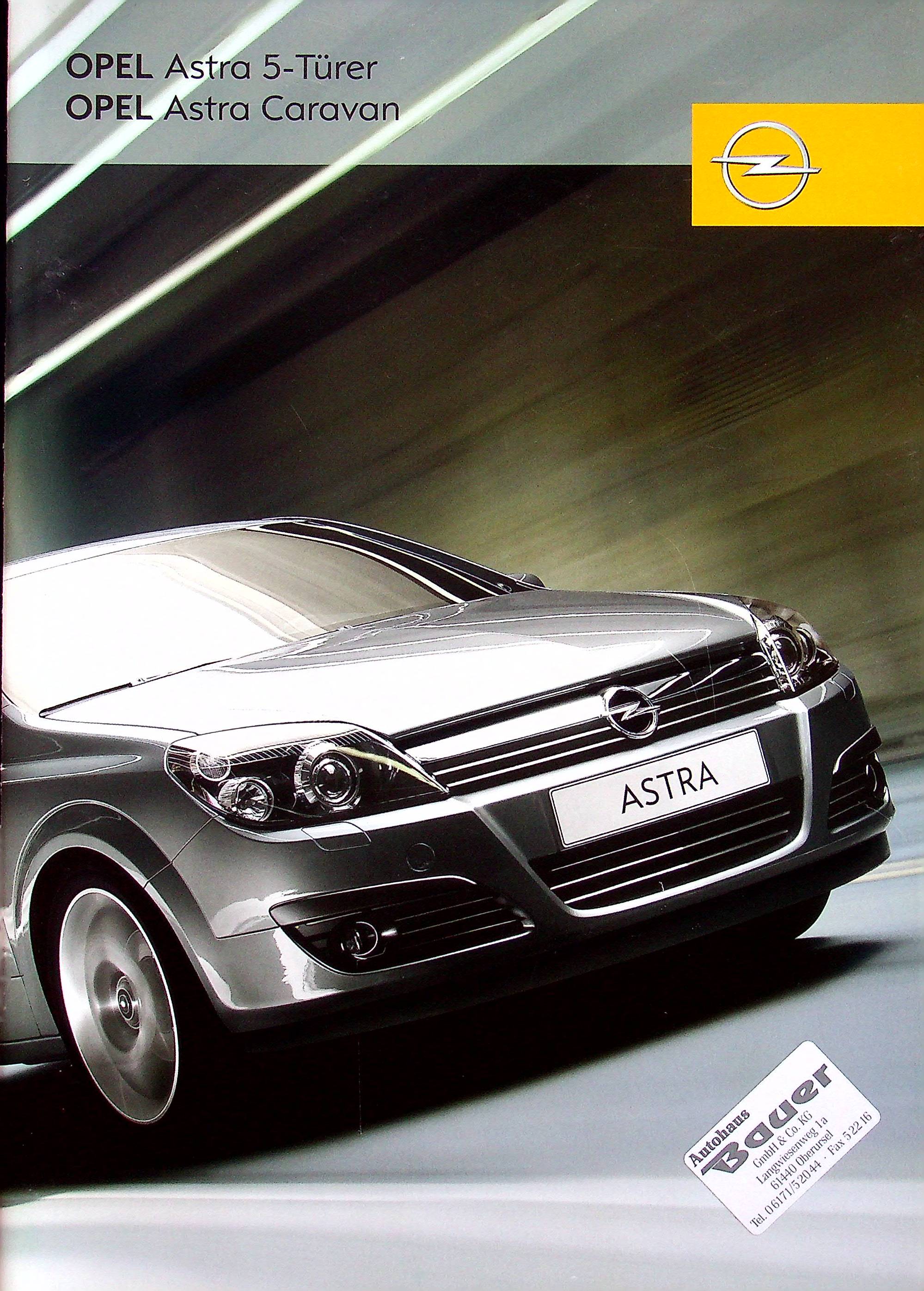 Opel Astra H + Caravan Prospekt 01/2006
