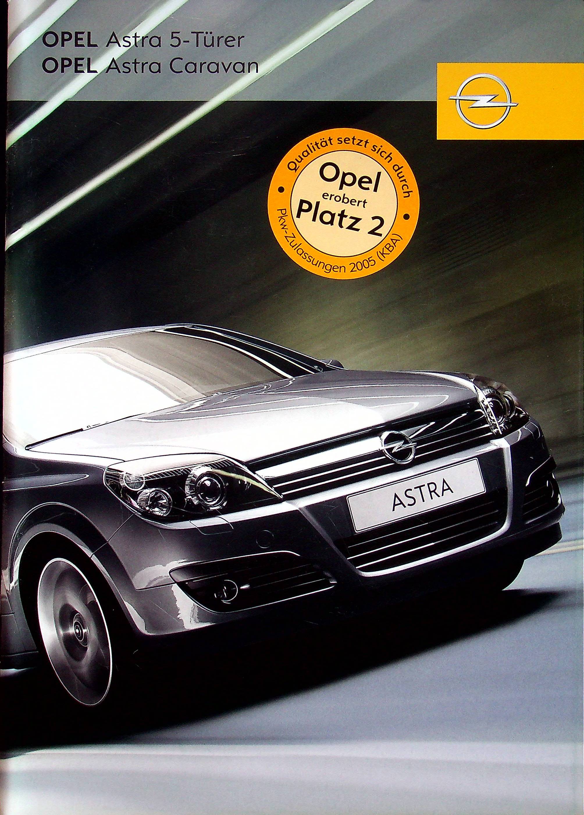Opel Astra H + Caravan Prospekt 12/2005