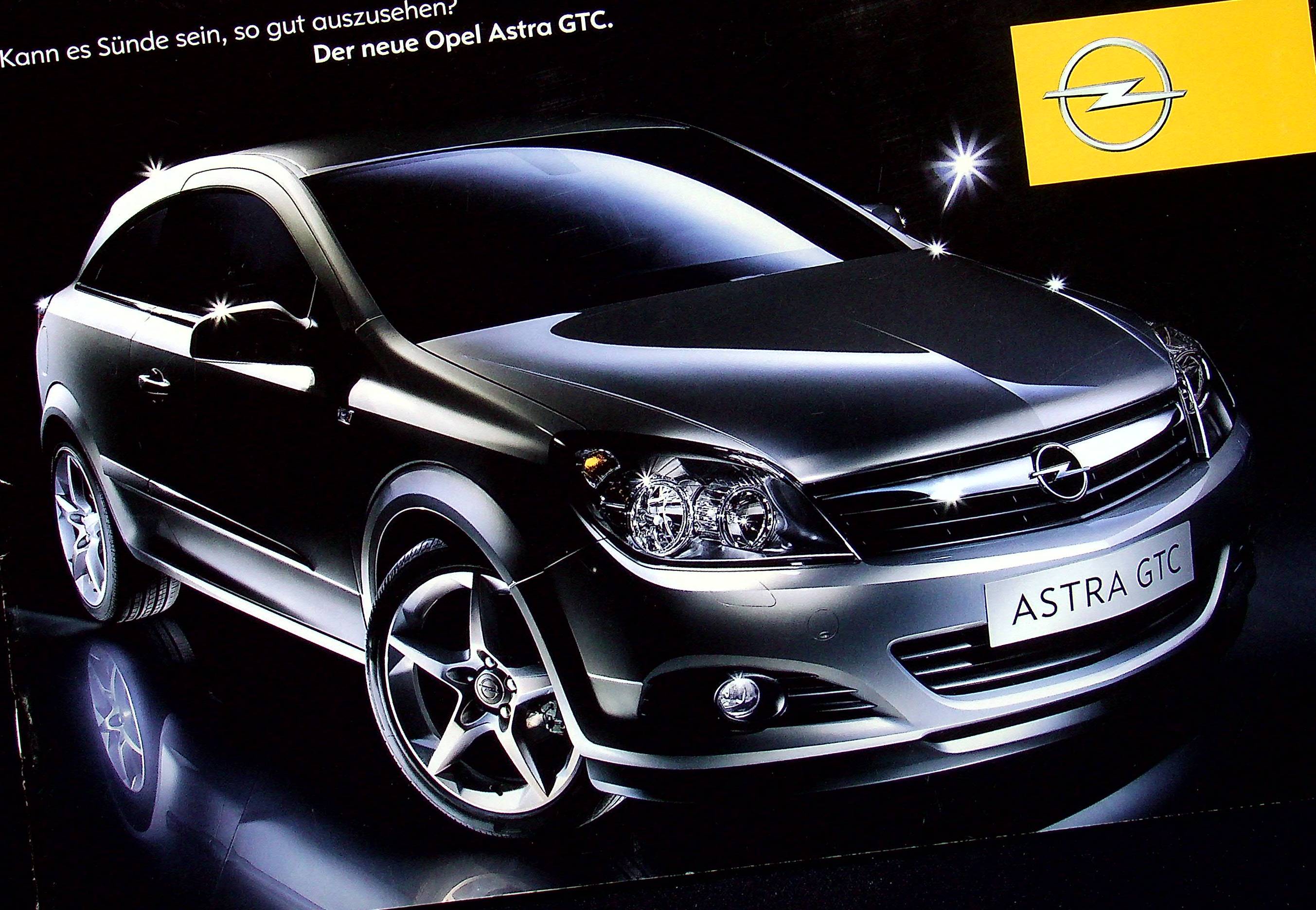 Opel Astra H GTC Prospekt 08/2004 Opel Astra H GTC Prospekt 08/2004