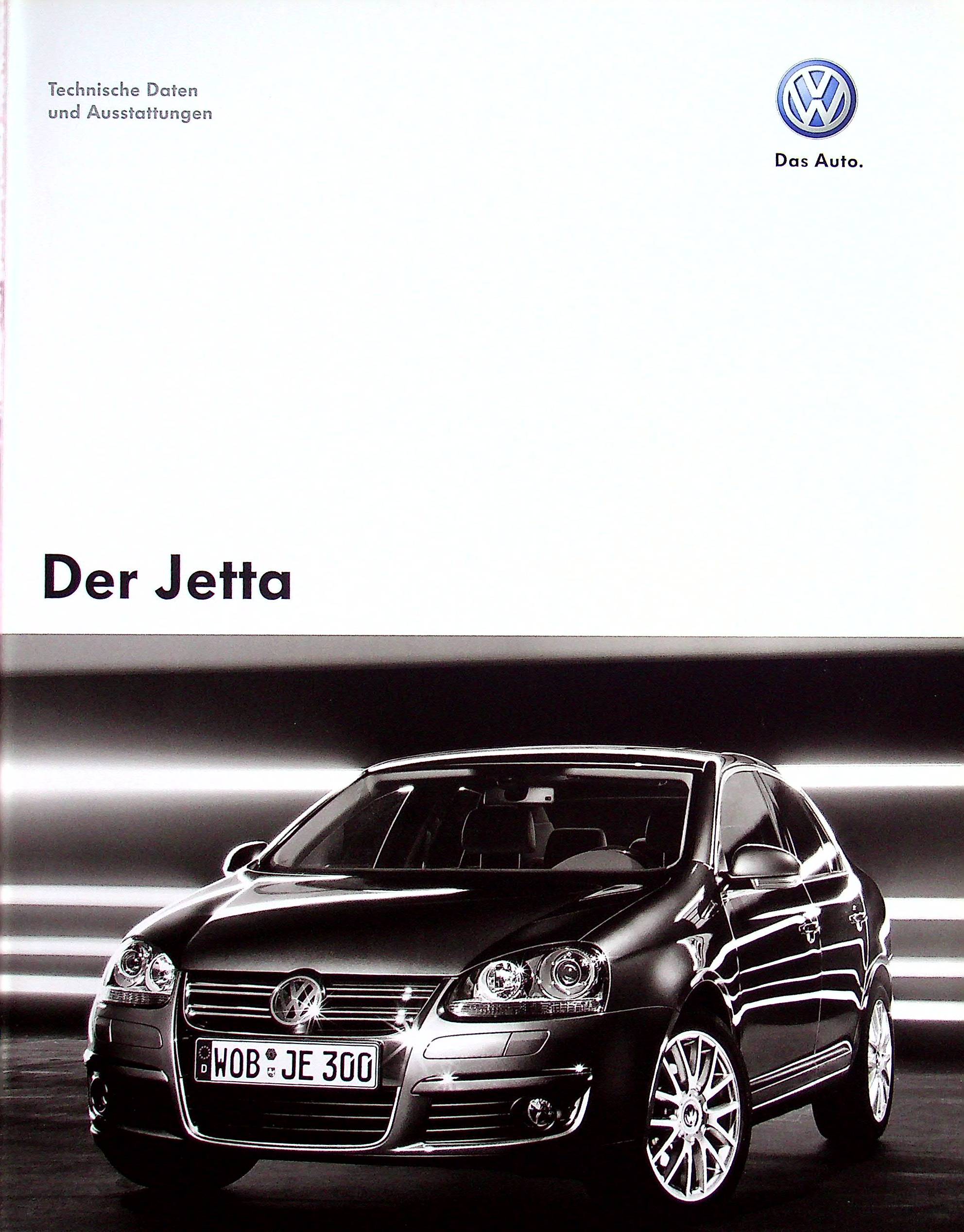 VW Jetta - technische Daten & Ausstattungen - Prospekt 11/2007