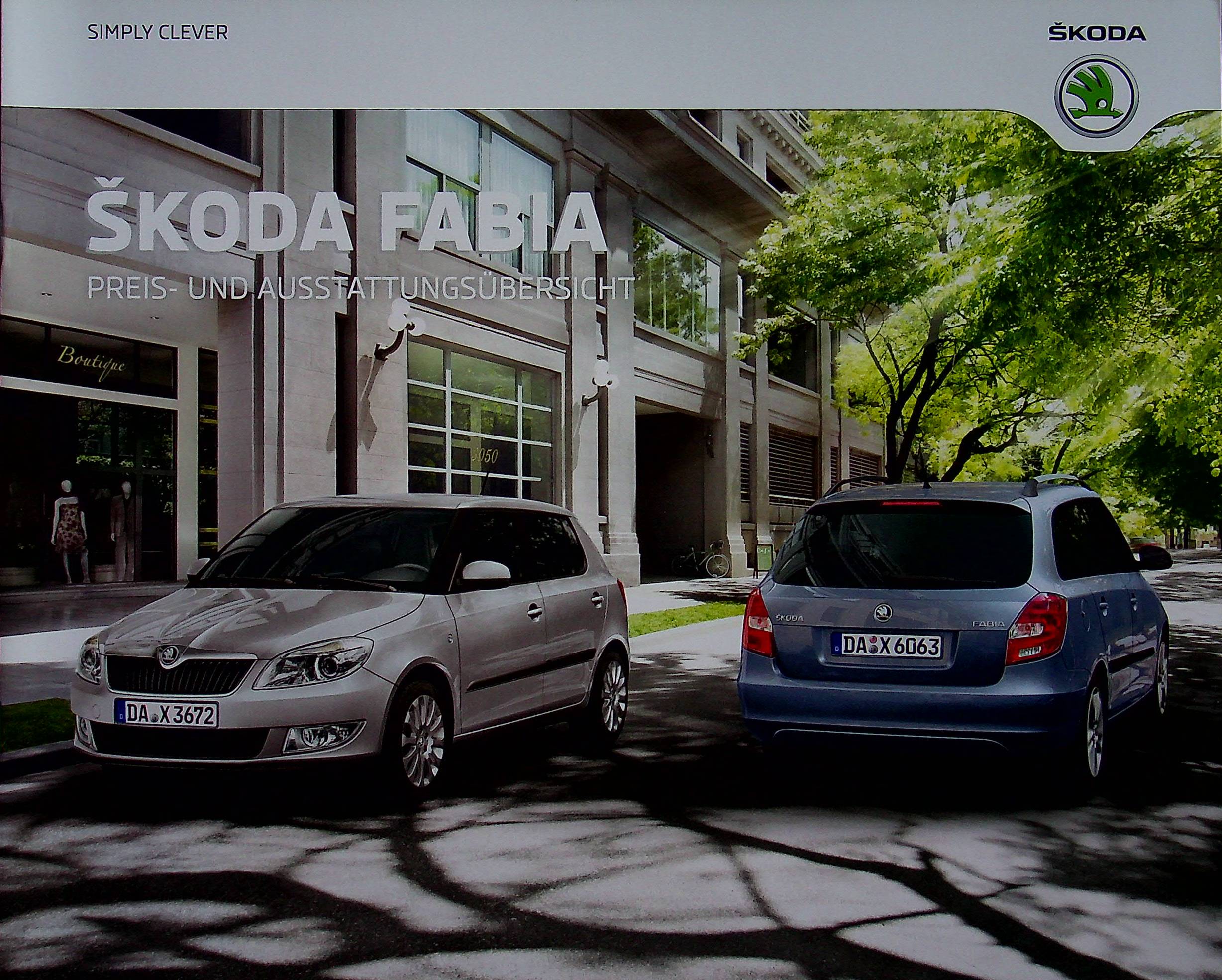 Skoda Fabia - Preisliste & Extras - Prospekt 05/2014