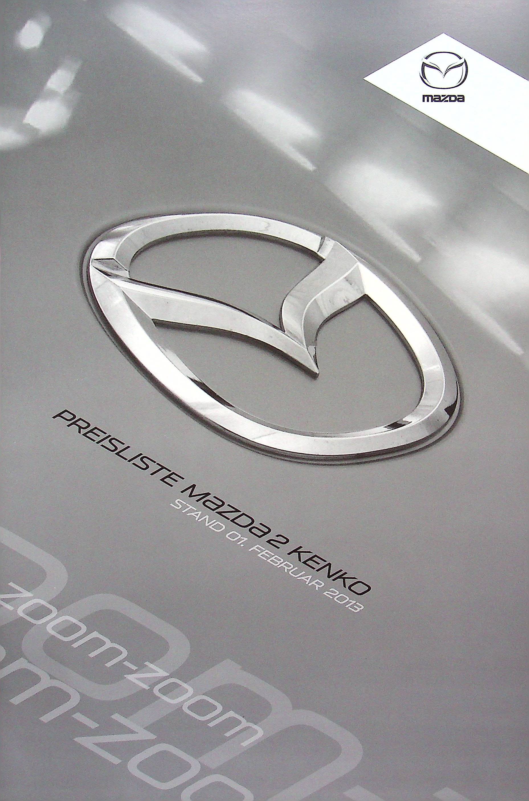 Mazda 2 - Kenko - Preisliste & Extras - Prospekt 02/2013