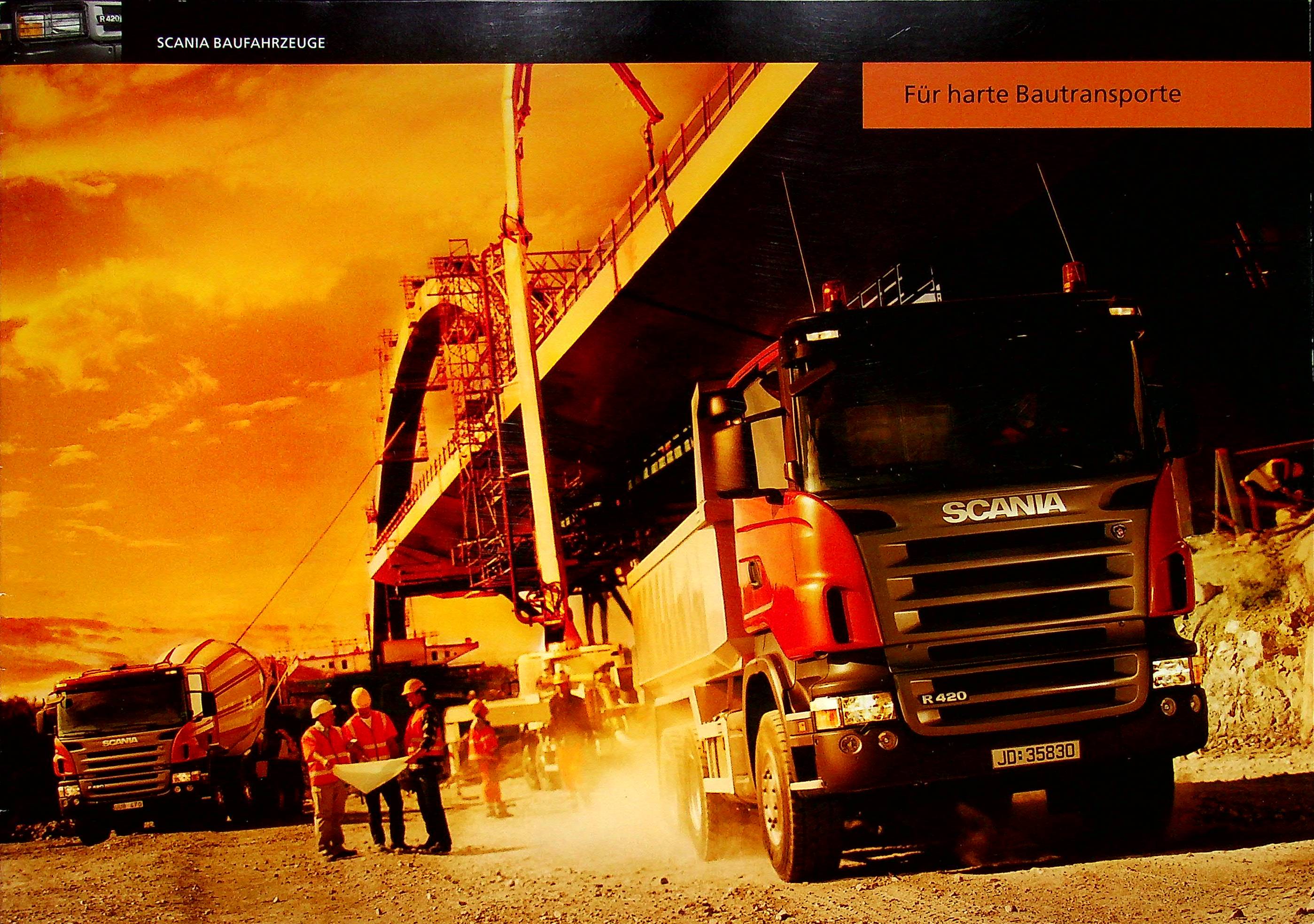 Scania LKW - Bauwirtschaft - Prospekt 2004