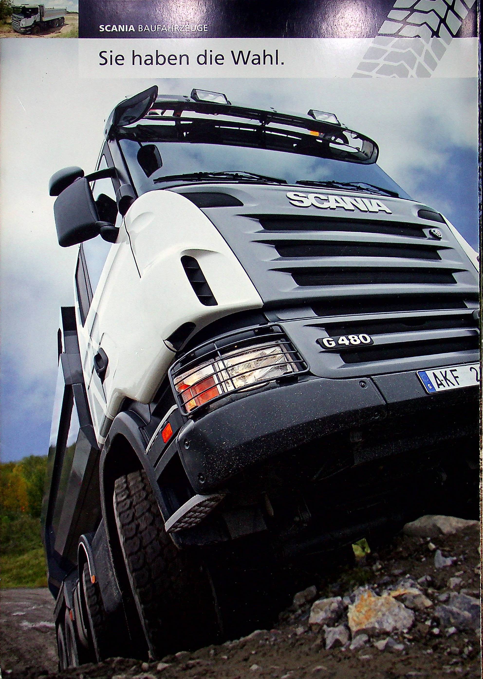 Scania LKW - Bauwirtschaft - Prospekt 2008