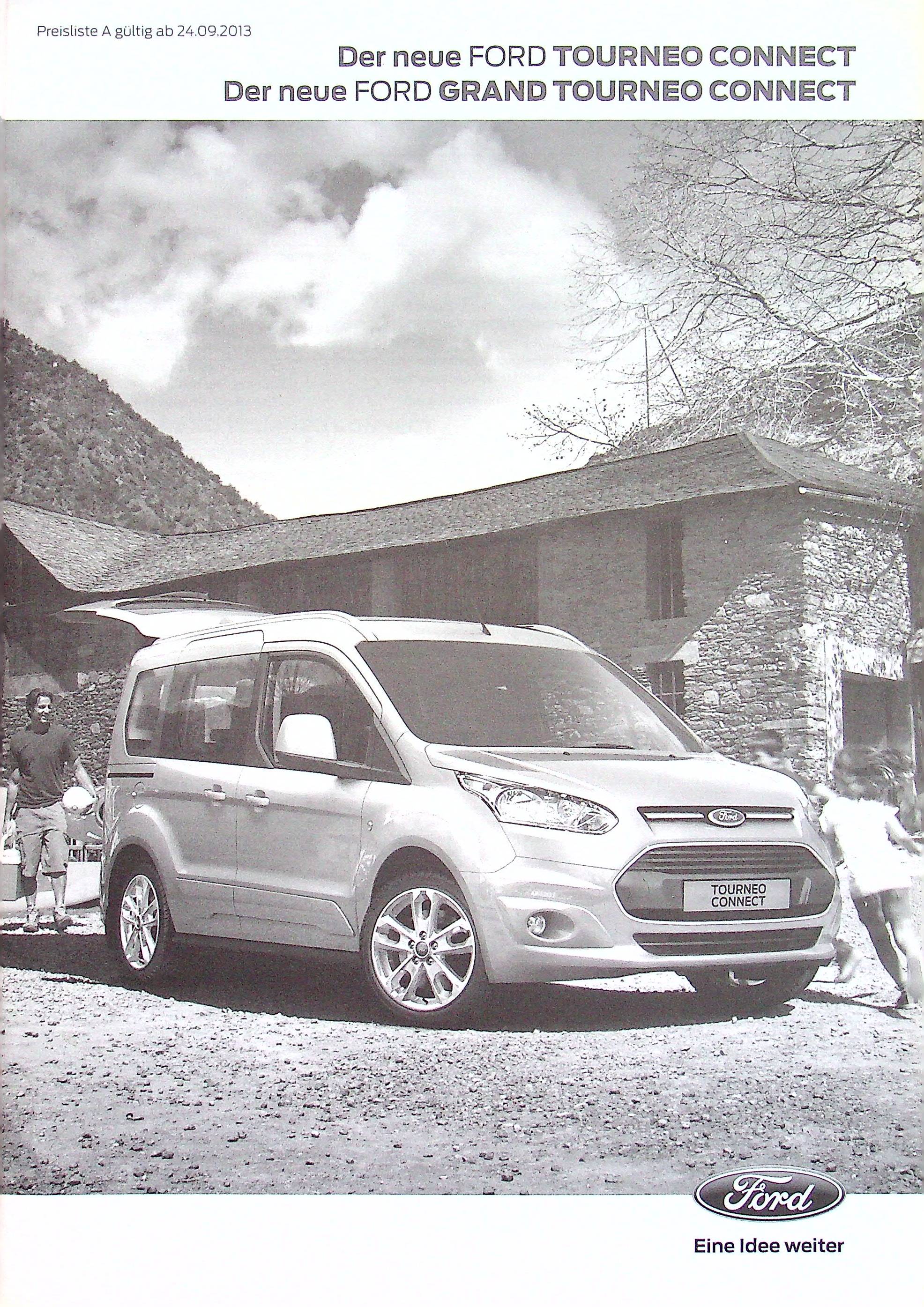 Ford Tourneo Connect - Preisliste & Extras - Prospekt 09/2013