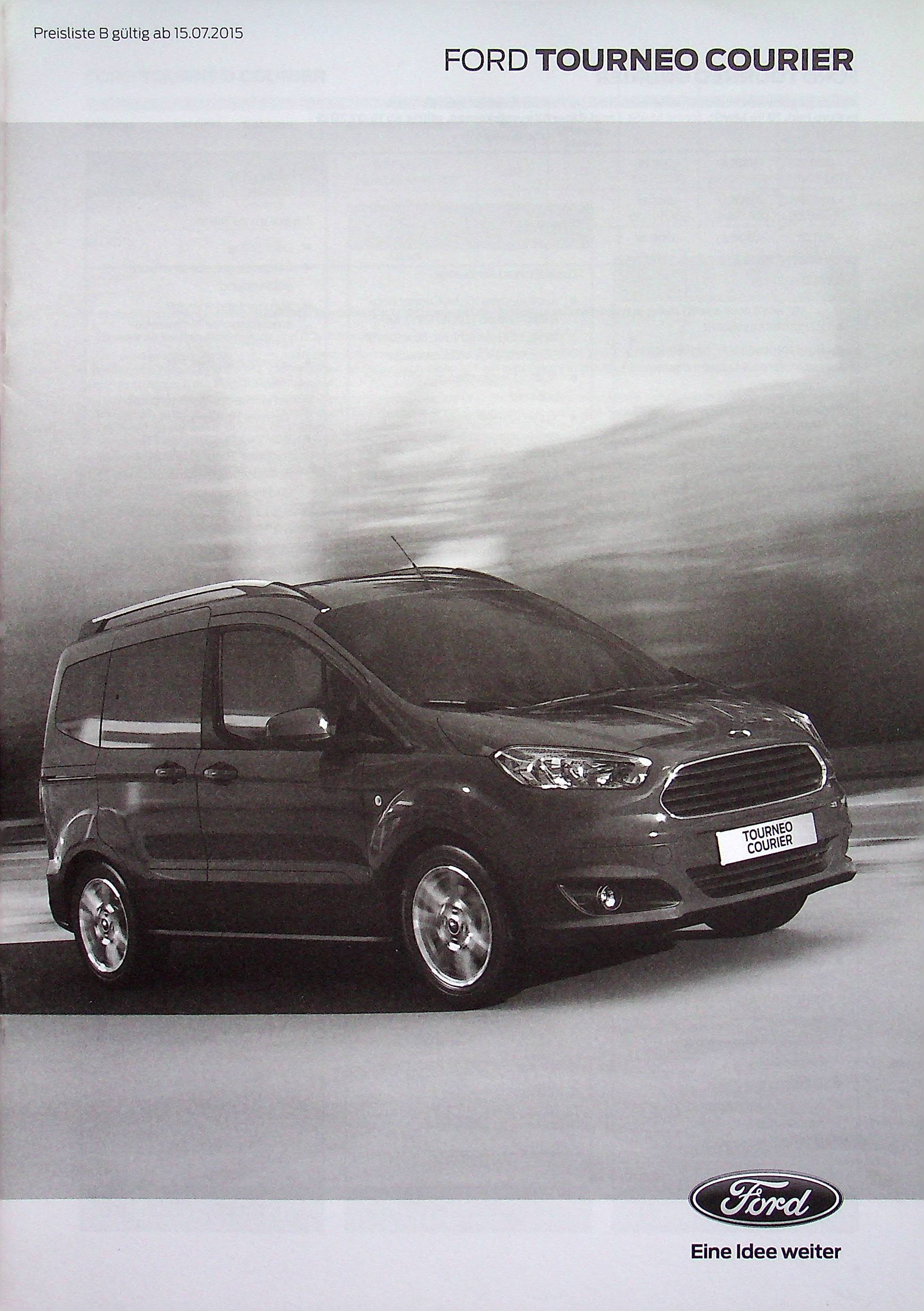 Ford Tourneo Courier - Preisliste & Extras - Prospekt 07/2015