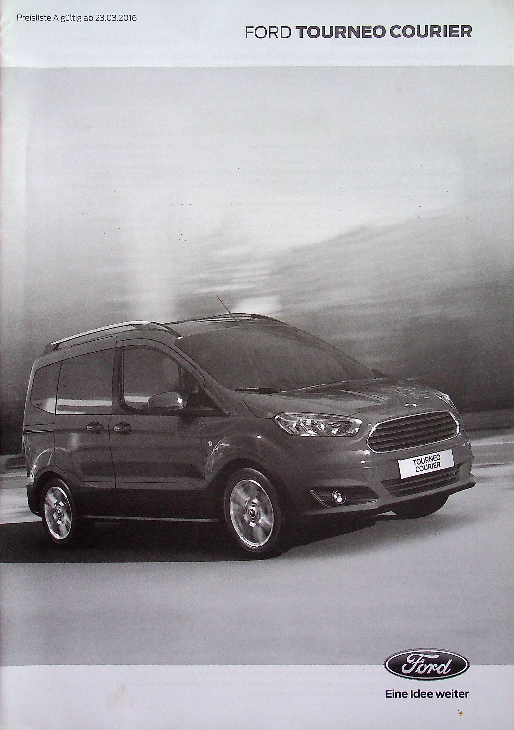 Ford Tourneo Courier - Preisliste & Extras - Prospekt 03/2016