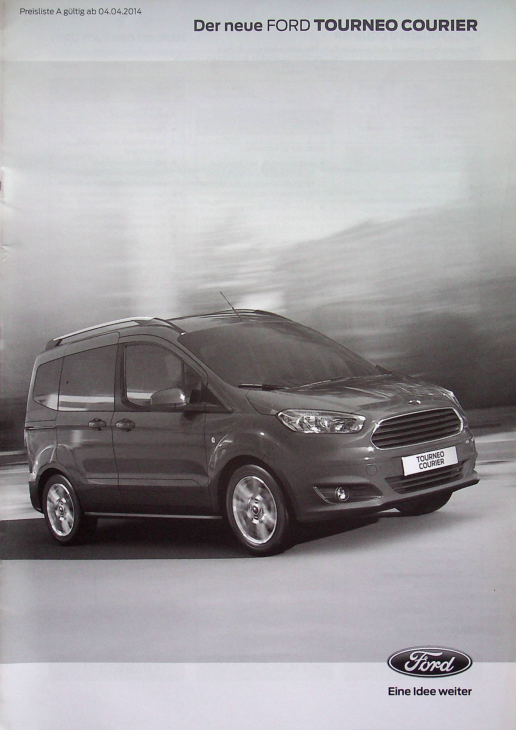 Ford Tourneo Courier - Preisliste & Extras - Prospekt 04/2014