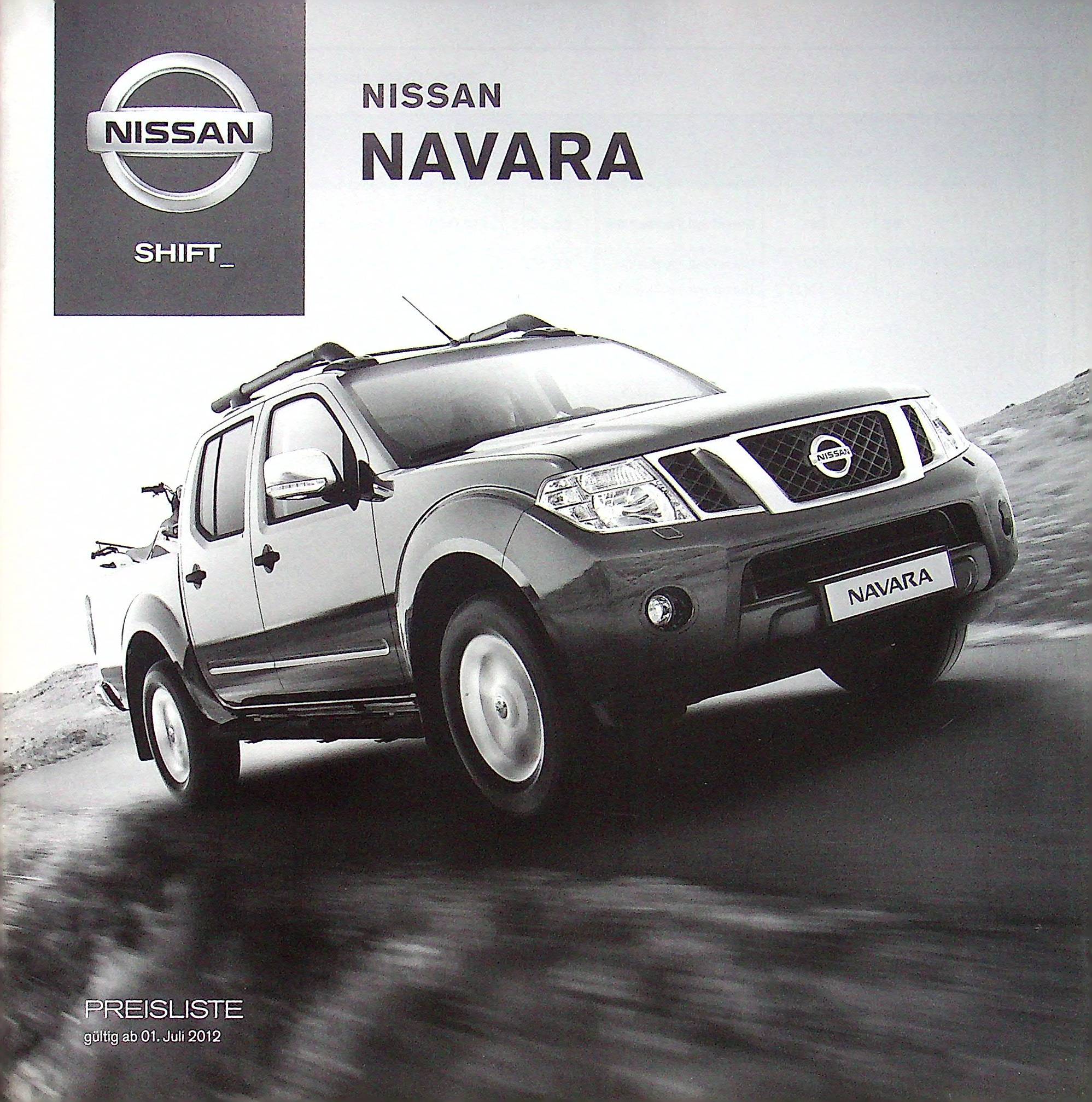Nissan Navara - Preisliste & Extras - Prospekt 07/2012