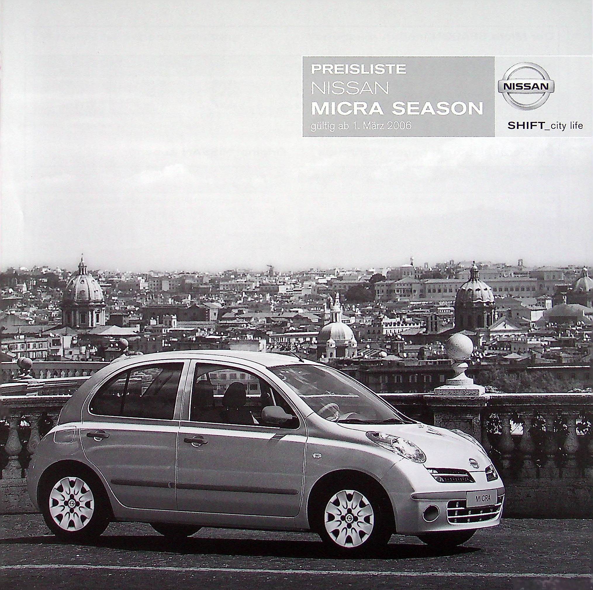 Nissan Micra - Season - Preisliste & Extras - Prospekt 03/2006