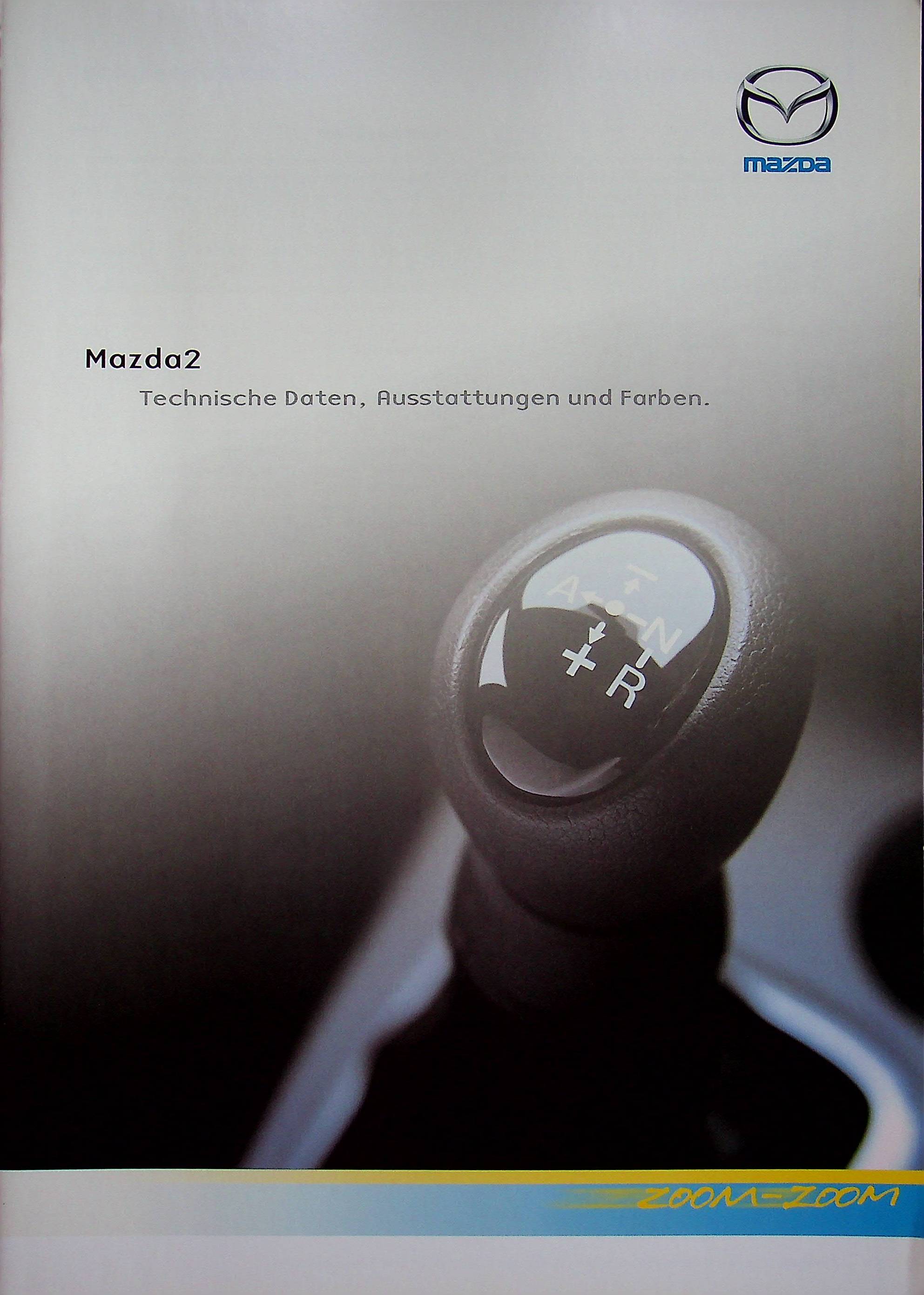 Mazda 2 - Farben & tech. Daten & Ausstattungen - Prospekt 04/2005