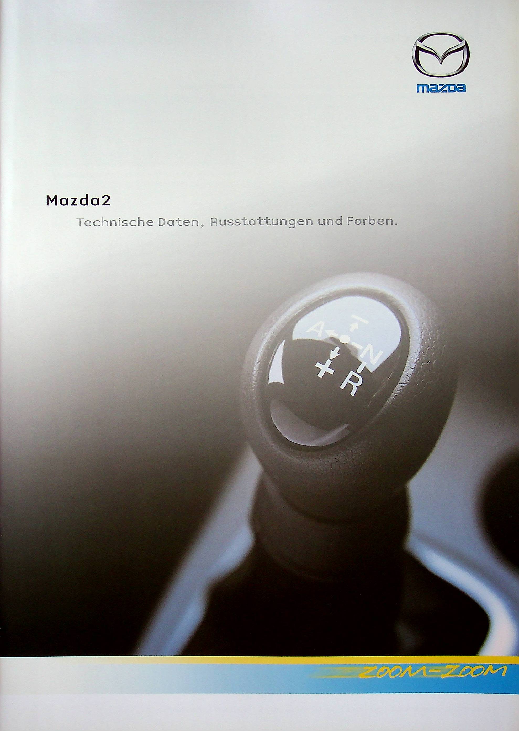 Mazda 2 - Farben & tech. Daten & Ausstattungen - Prospekt 01/2005