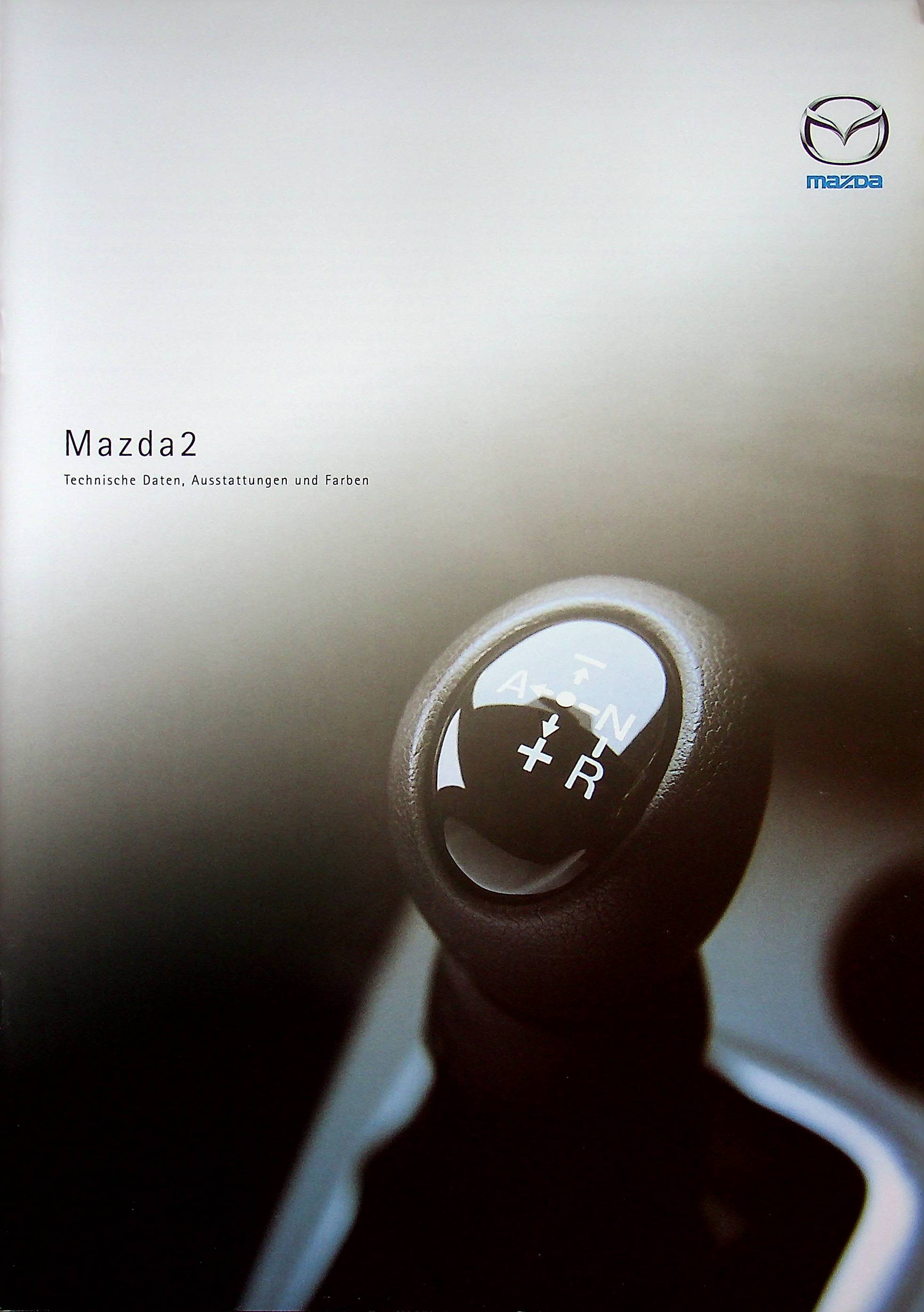 Mazda 2 - Farben & tech. Daten & Ausstattungen - Prospekt 03/2003