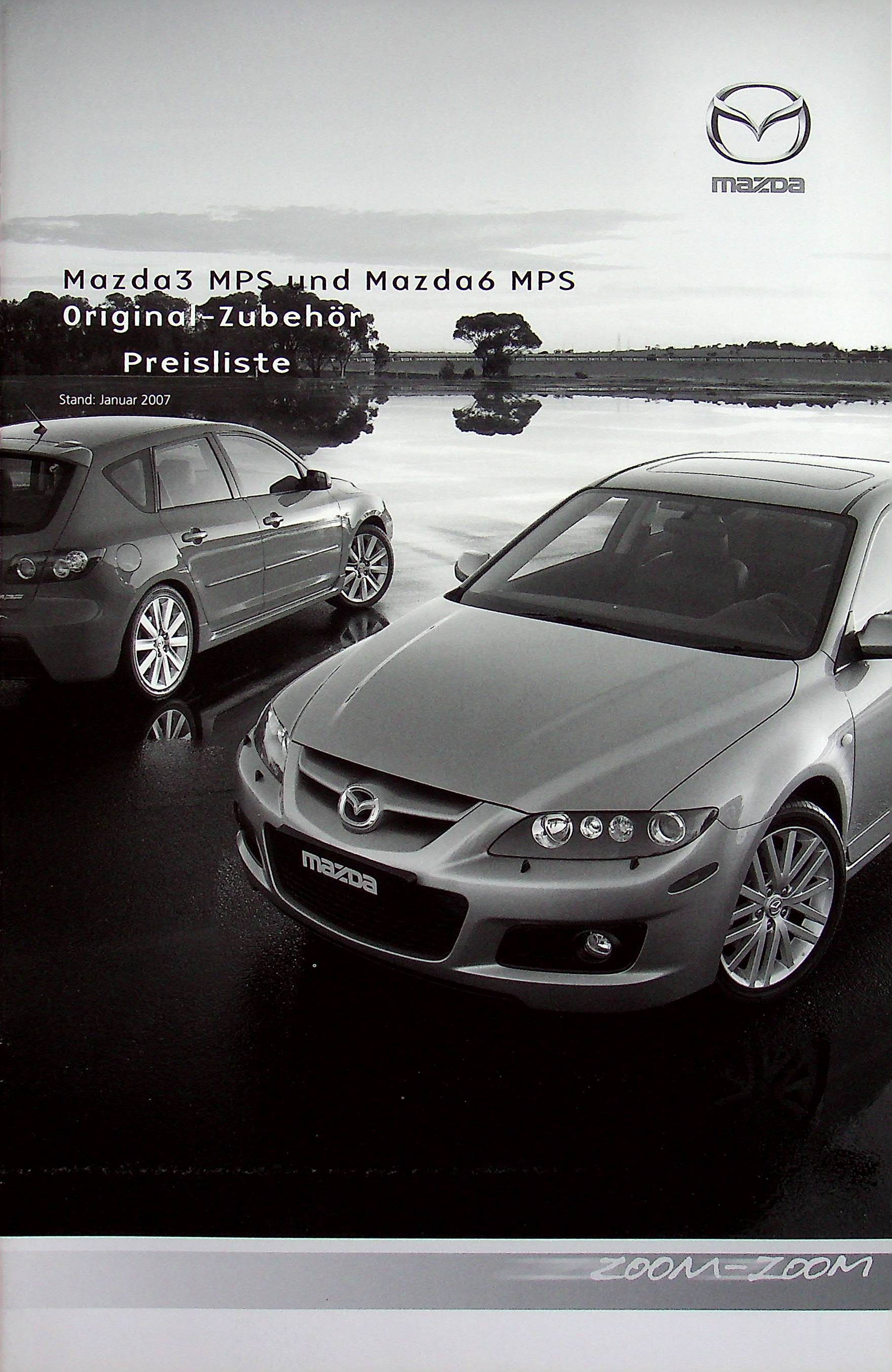 Mazda 6 - Zubehör Preisliste - Prospekt 01/2007