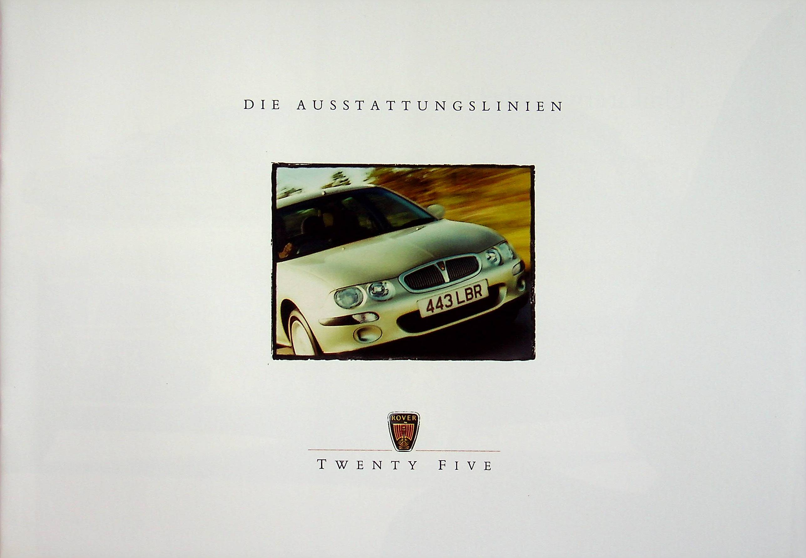 Rover 25 - Ausstattungen - Prospekt 01/2000