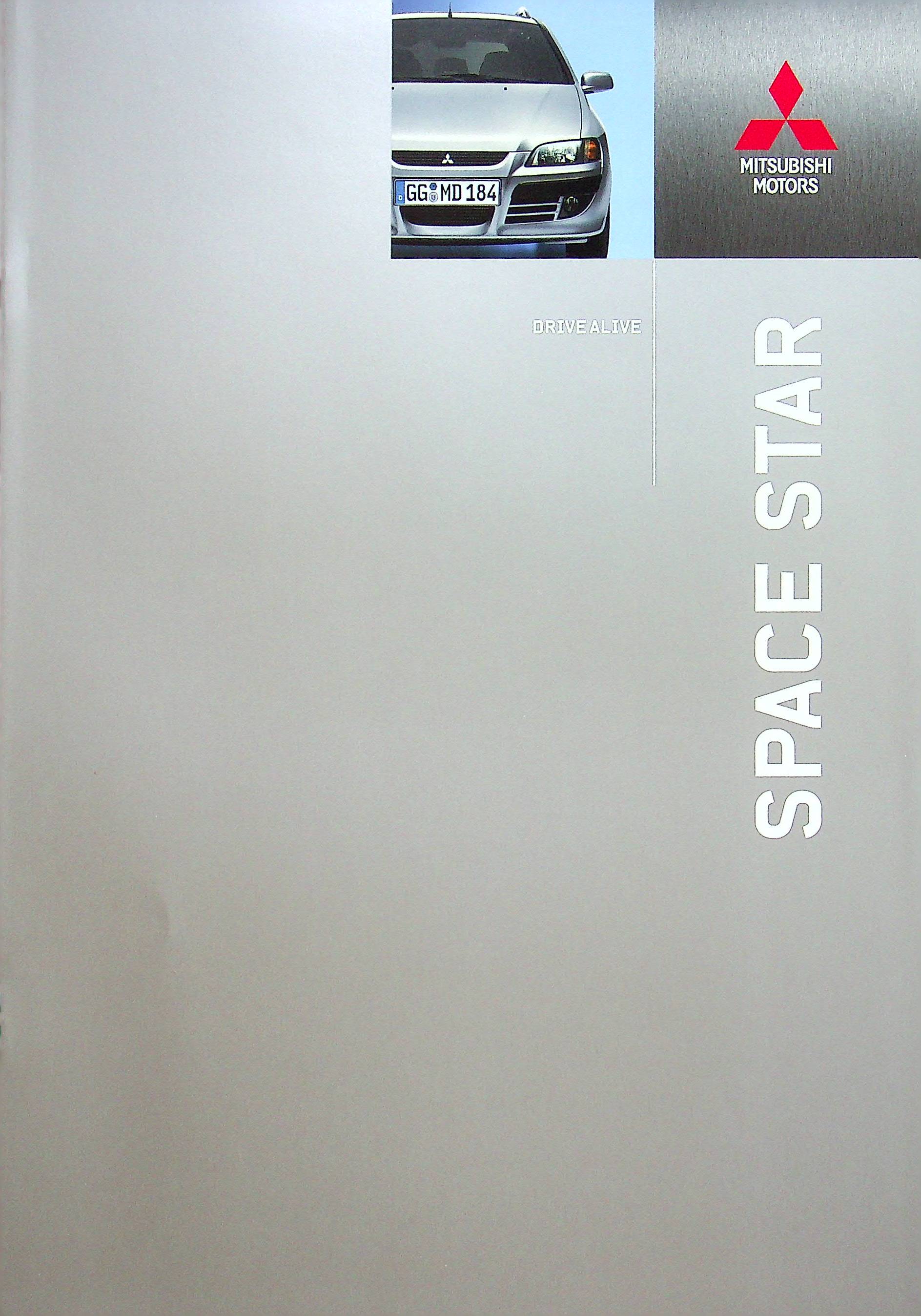 Mitsubishi Space Star - Farben & Ausstattungen - Prospekt 02/2005