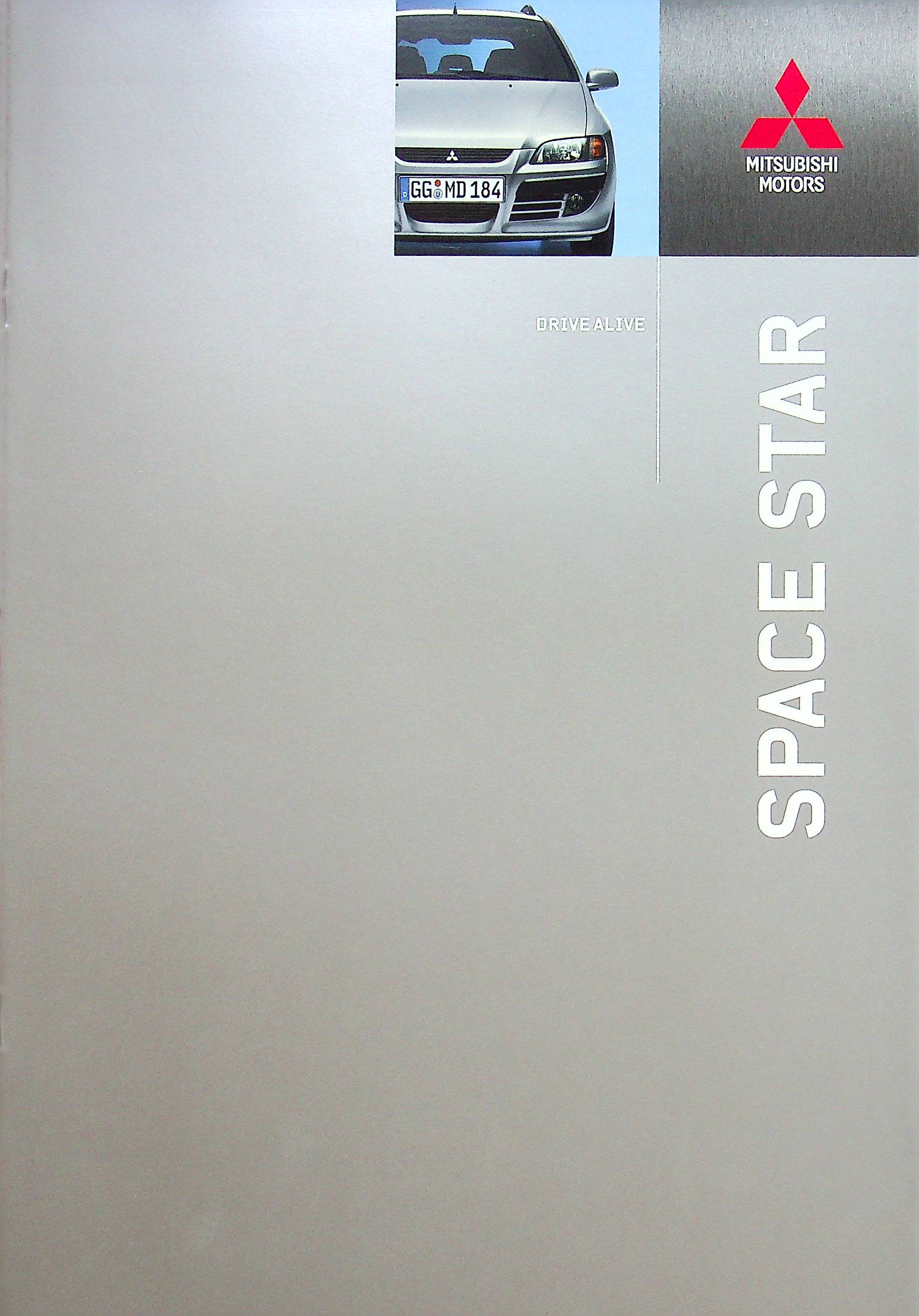 Mitsubishi Space Star - Farben & Ausstattungen - Prospekt 05/2004
