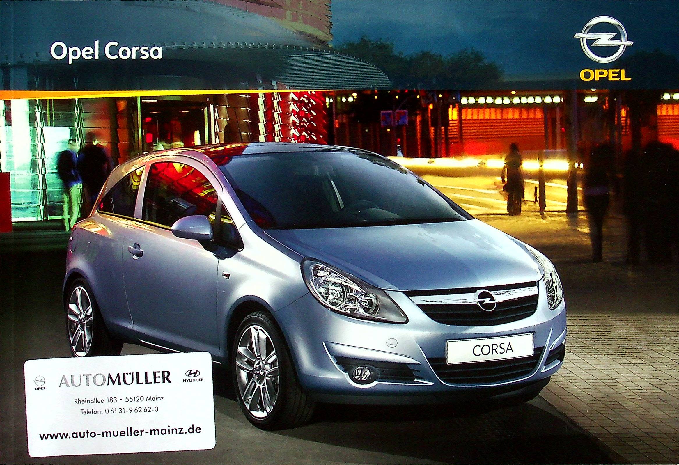 Opel Corsa D Prospekt 03/2009
