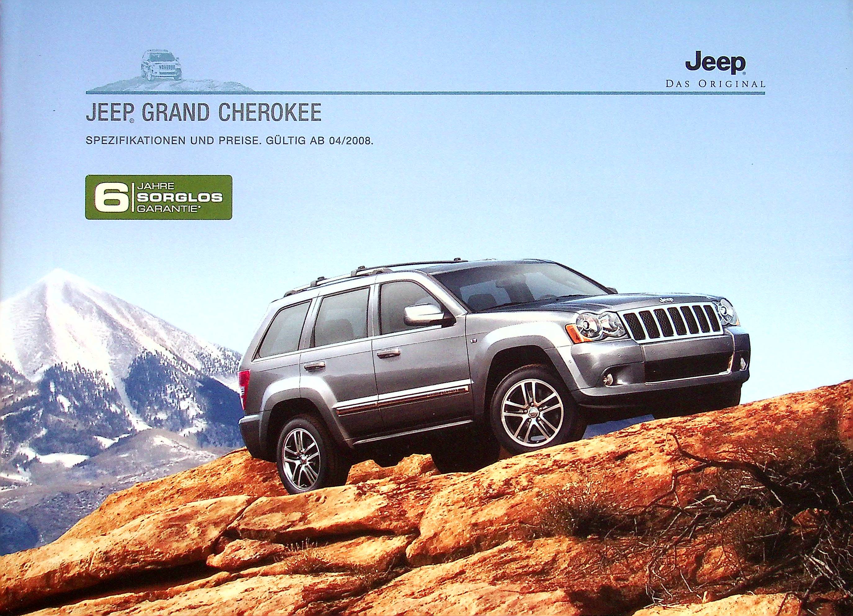 Jeep Grand Cherokee - Preisliste & Extras - Prospekt 03/2008