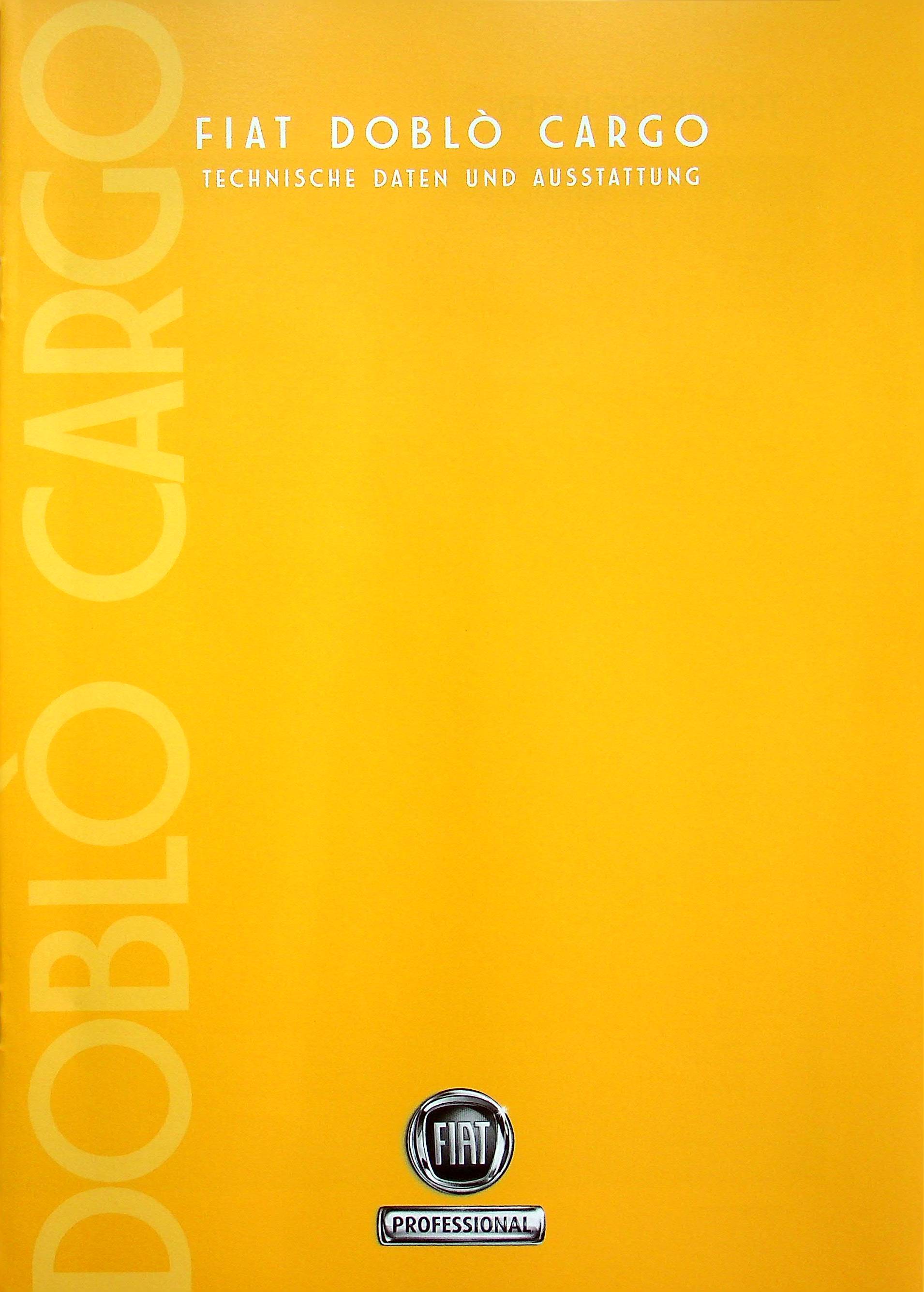 Fiat Doblo Cargo - tech. Daten & Ausstattung - Prospekt 06/2007