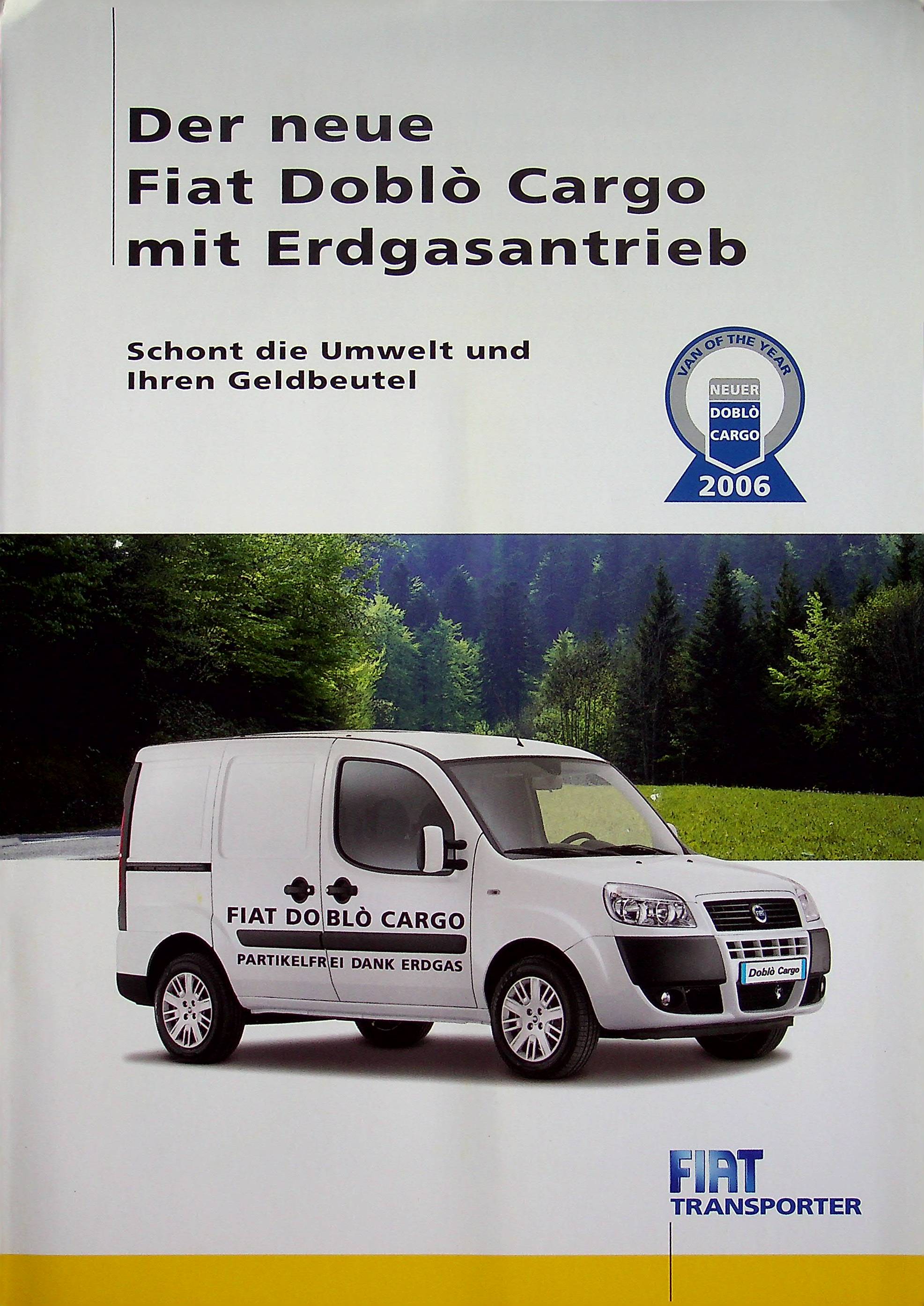 Fiat Doblo Cargo - Erdgas - Prospekt 03/2006