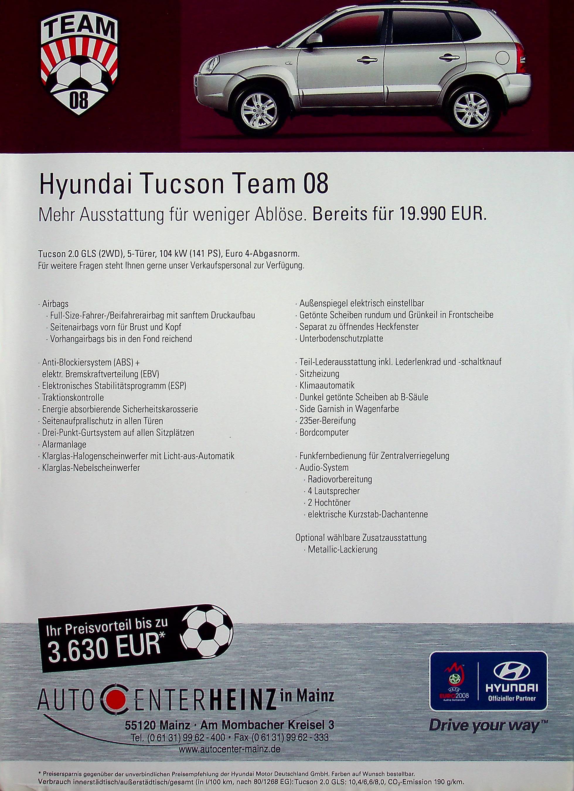 Hyundai Tucson - Champion - Prospekt 200?