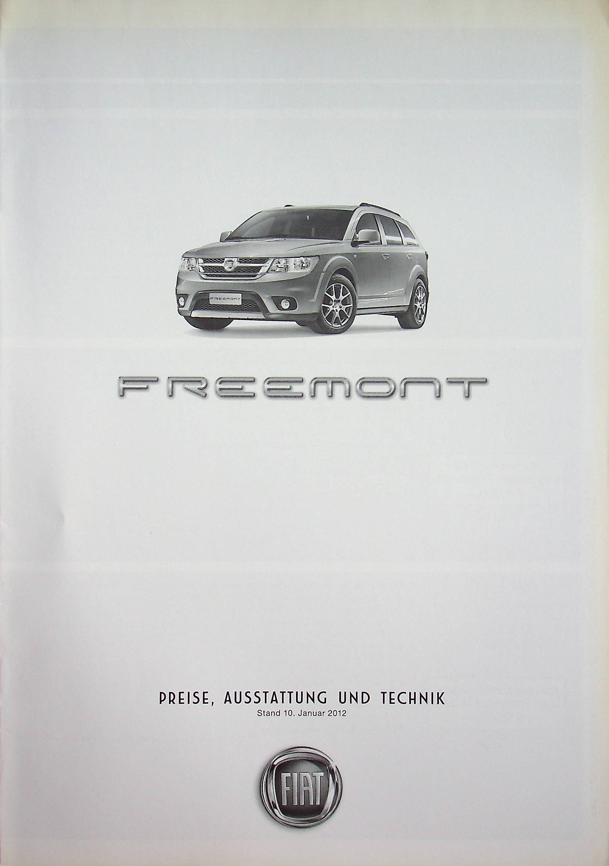 Fiat Freemont - Preisliste & Extras - Prospekt 01/2012
