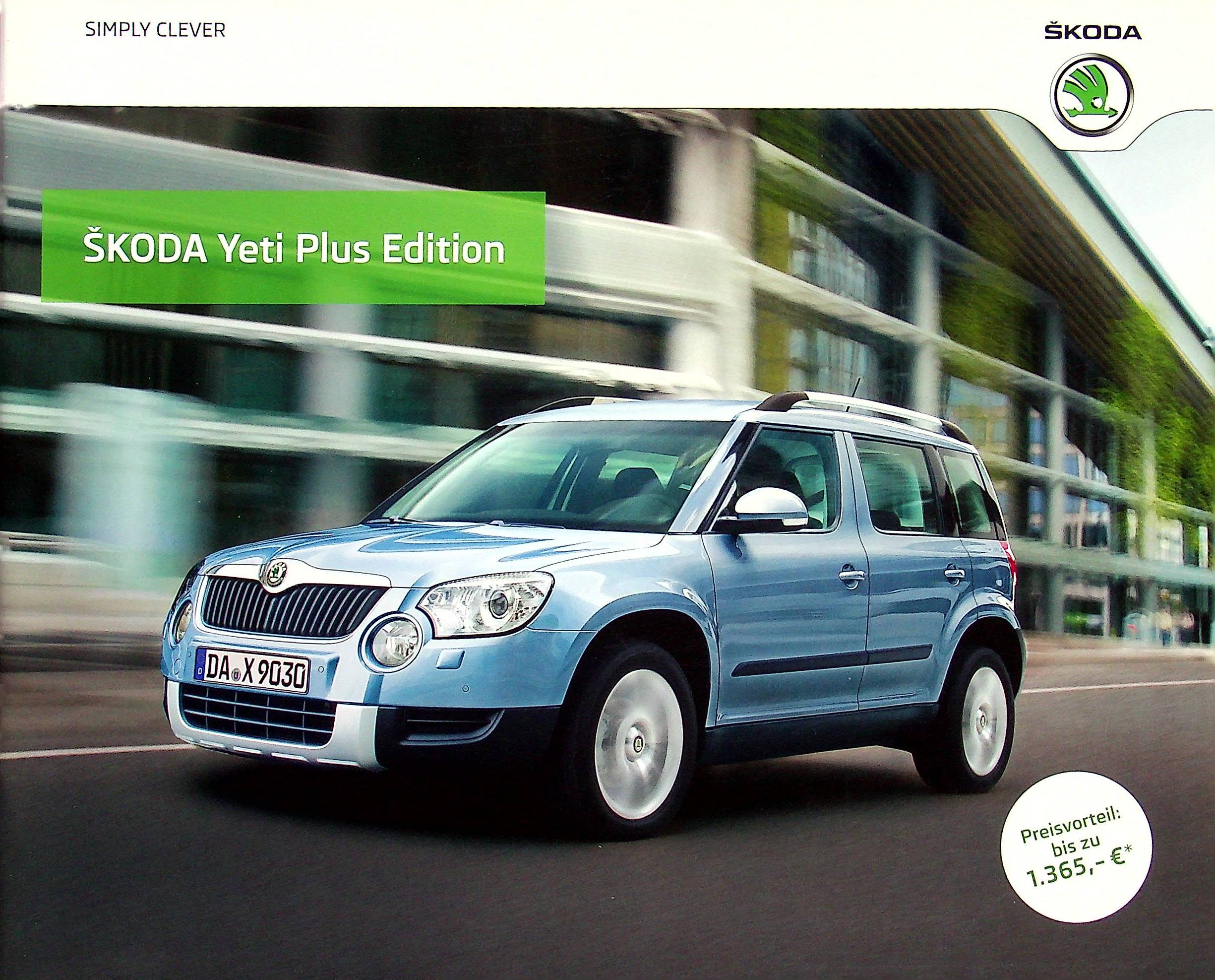 Skoda Yeti - Plus Edition - Prospekt 06/2011
