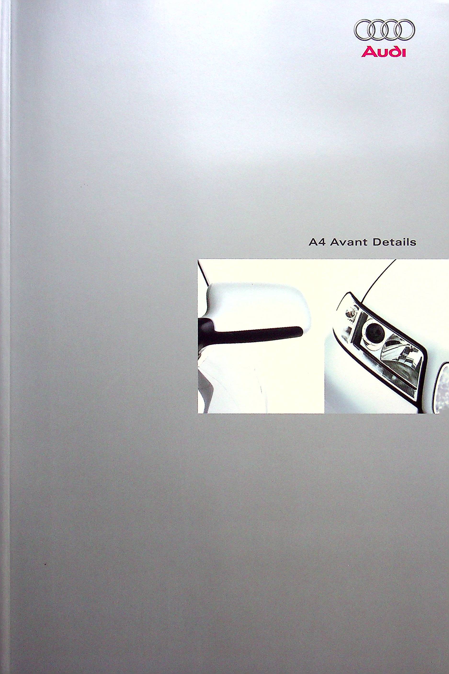 Audi A4 Avant - Details - Prospekt 10/2000