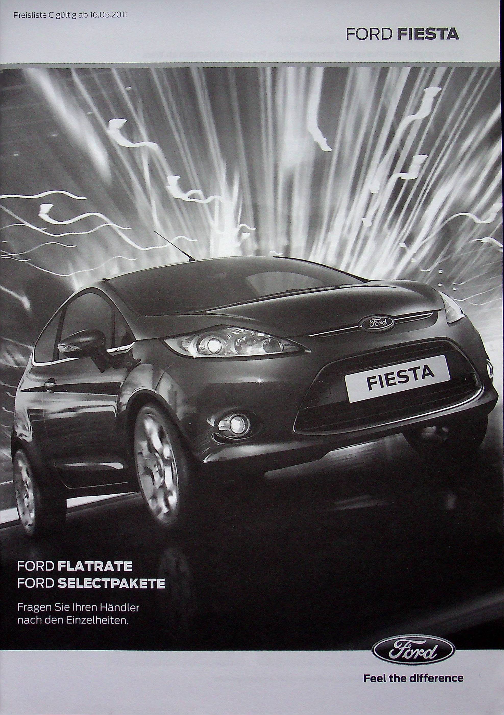 Ford Fiesta - Preisliste & Extras - Prospekt 05/2011