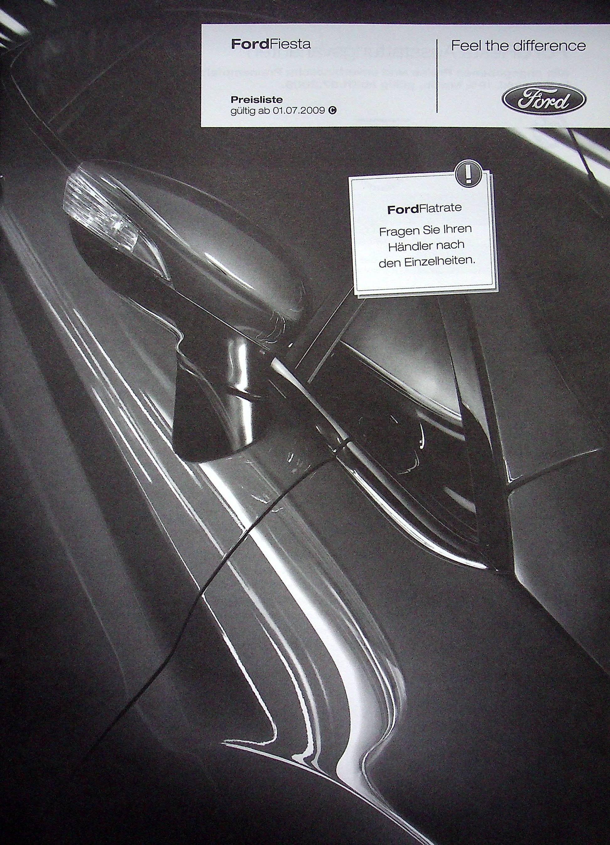 Ford Fiesta - Preisliste & Extras - Prospekt 07/2009