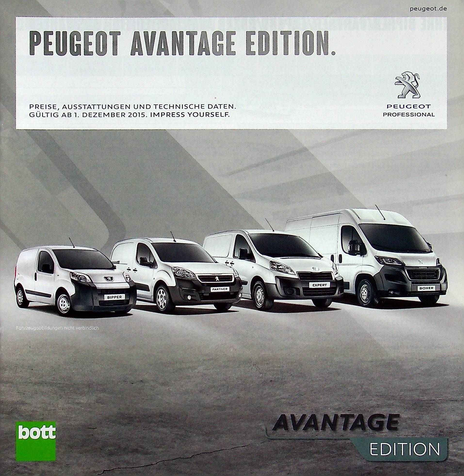 Peugeot Expert Boxer - Avantage - Preisliste - Prospekt 12/2015