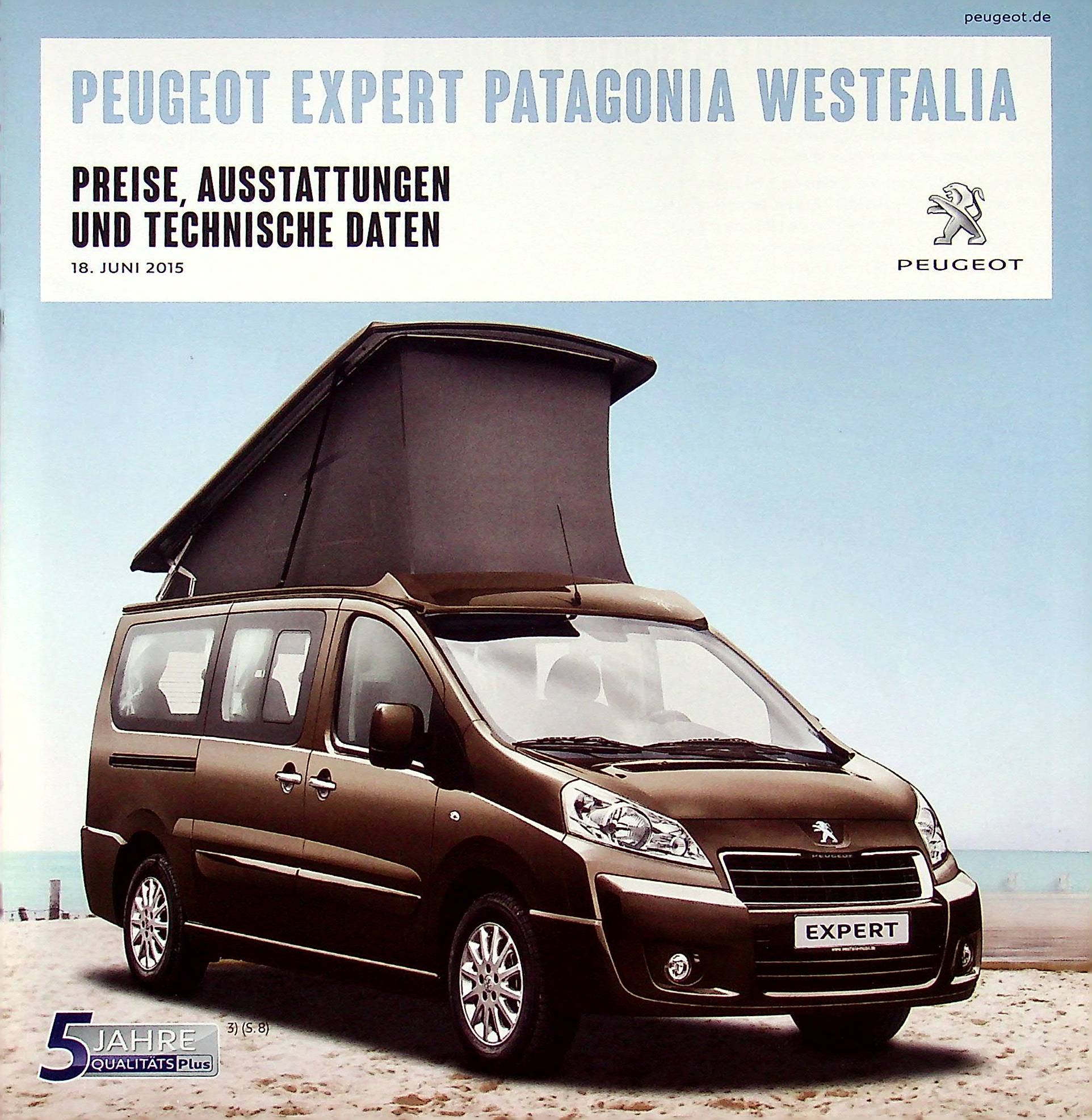 Peugeot Expert Patagonia - Preisliste & Extras - Prospekt 06/2015