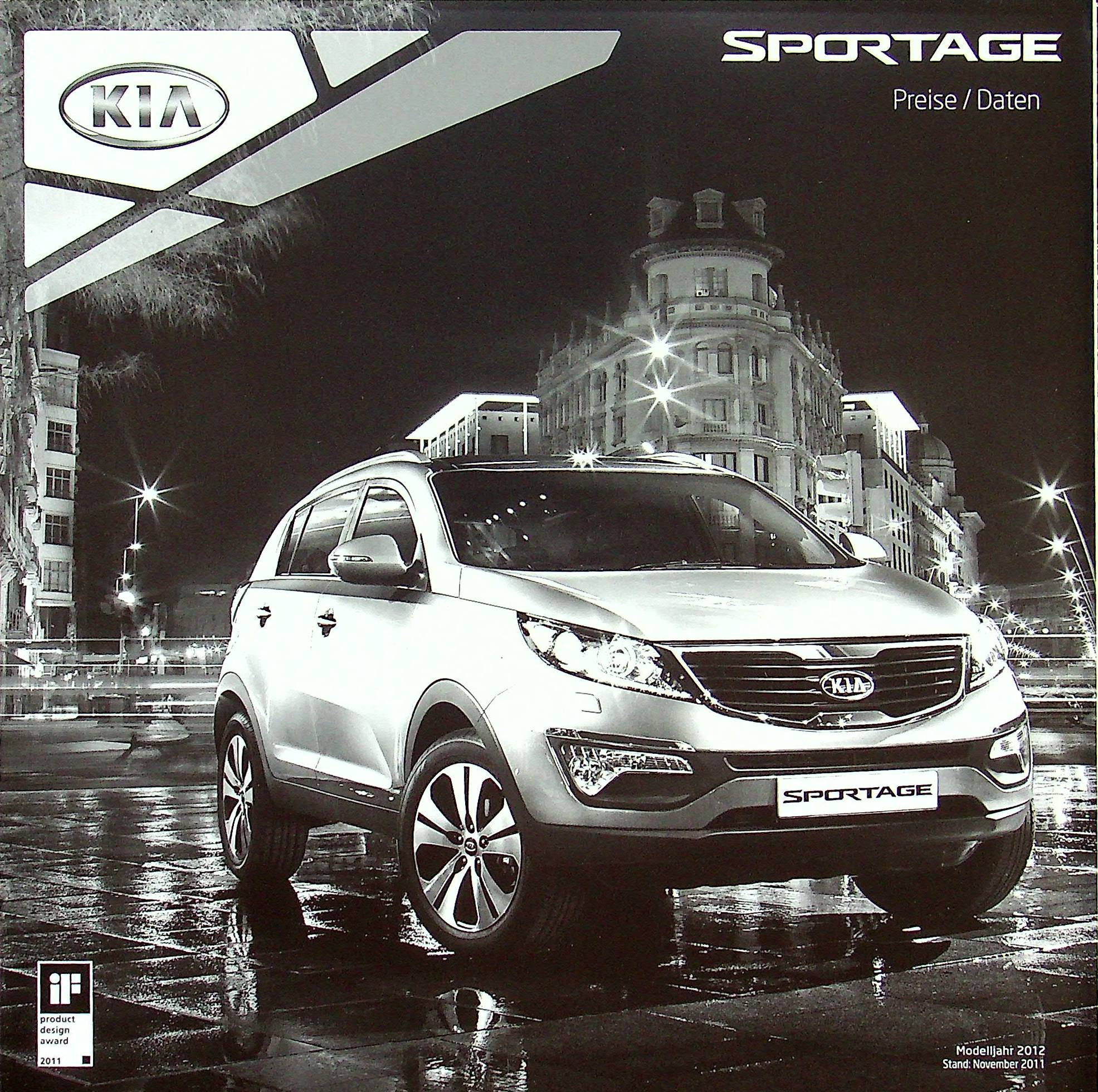Kia Sportage - Preisliste & Extras - Prospekt 11/2011
