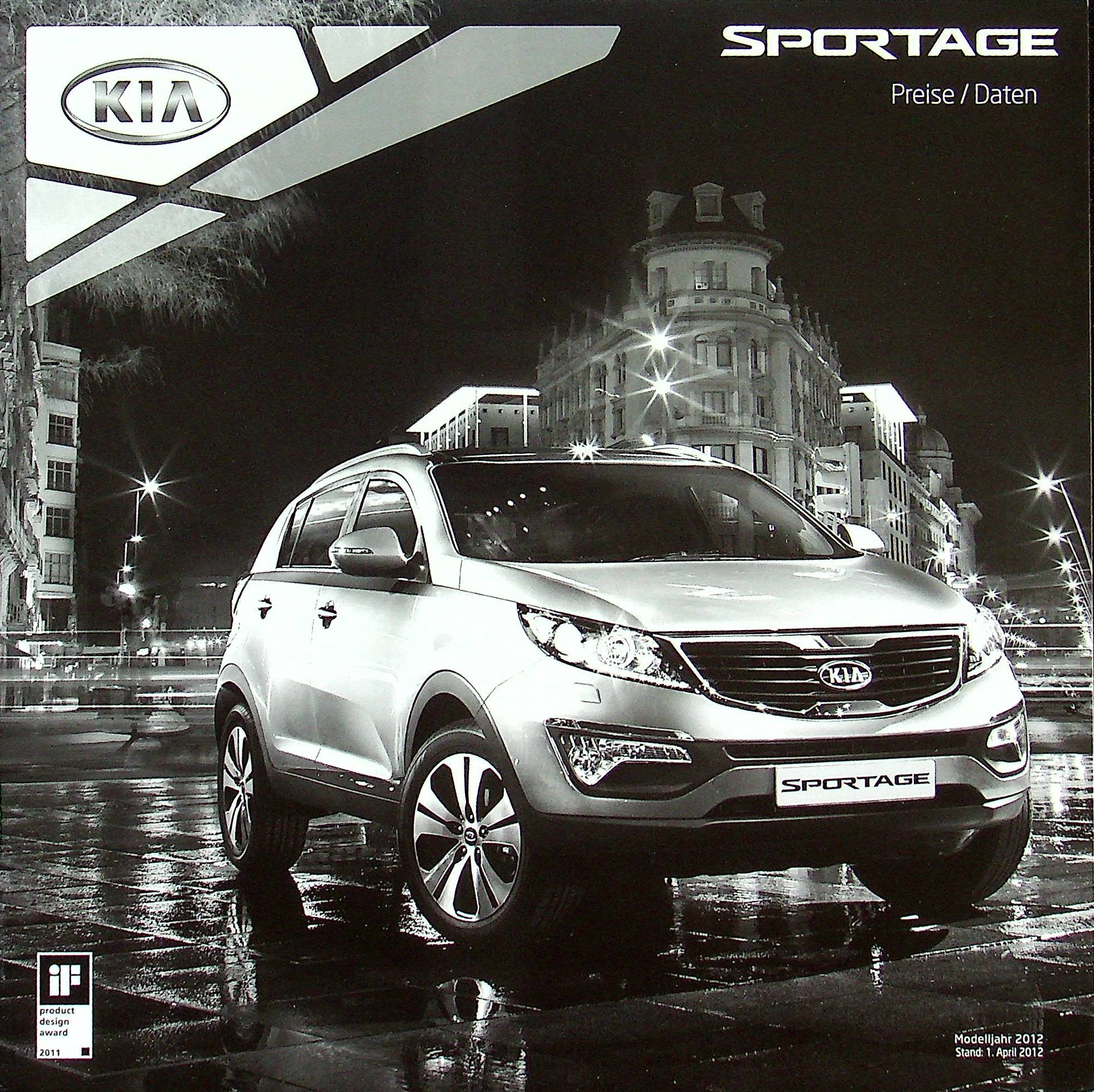 Kia Sportage - Preisliste & Extras - Prospekt 04/2012