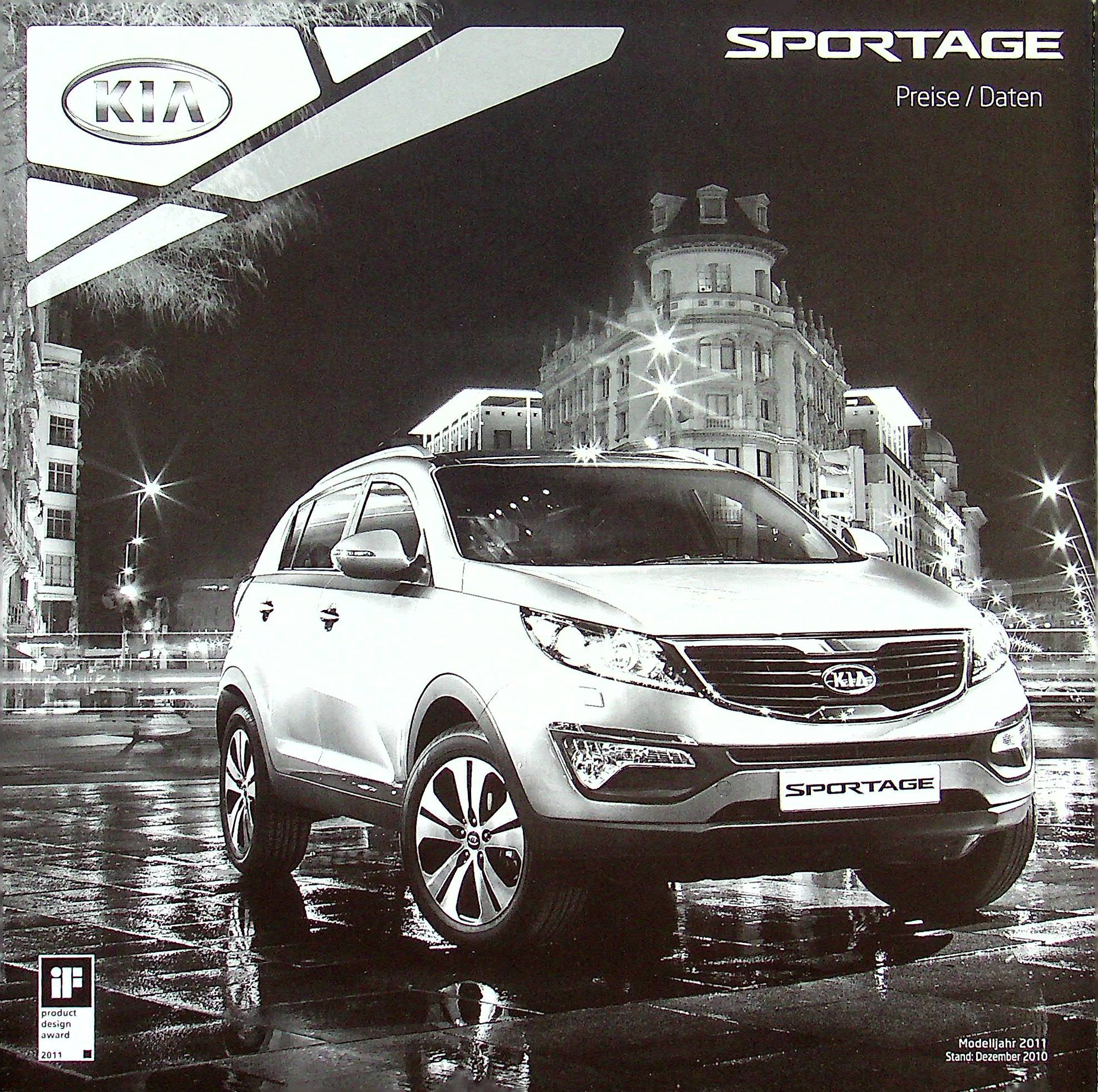 Kia Sportage - Preisliste & Extras - Prospekt 12/2010