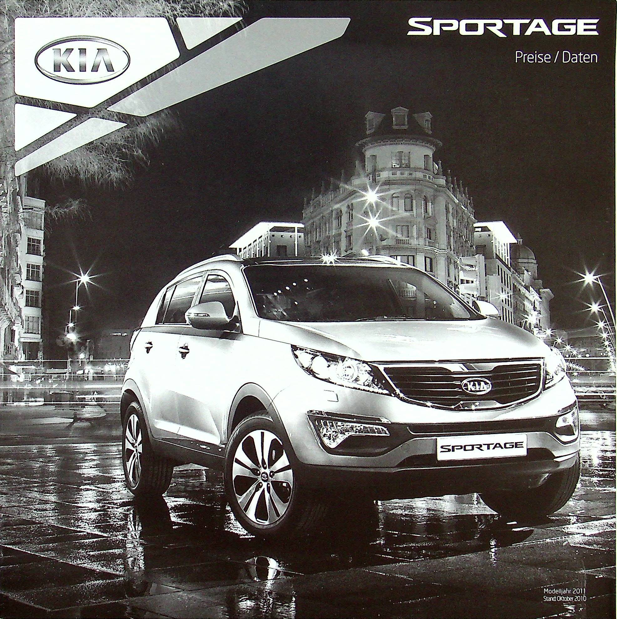 Kia Sportage - Preisliste & Extras - Prospekt 10/2010