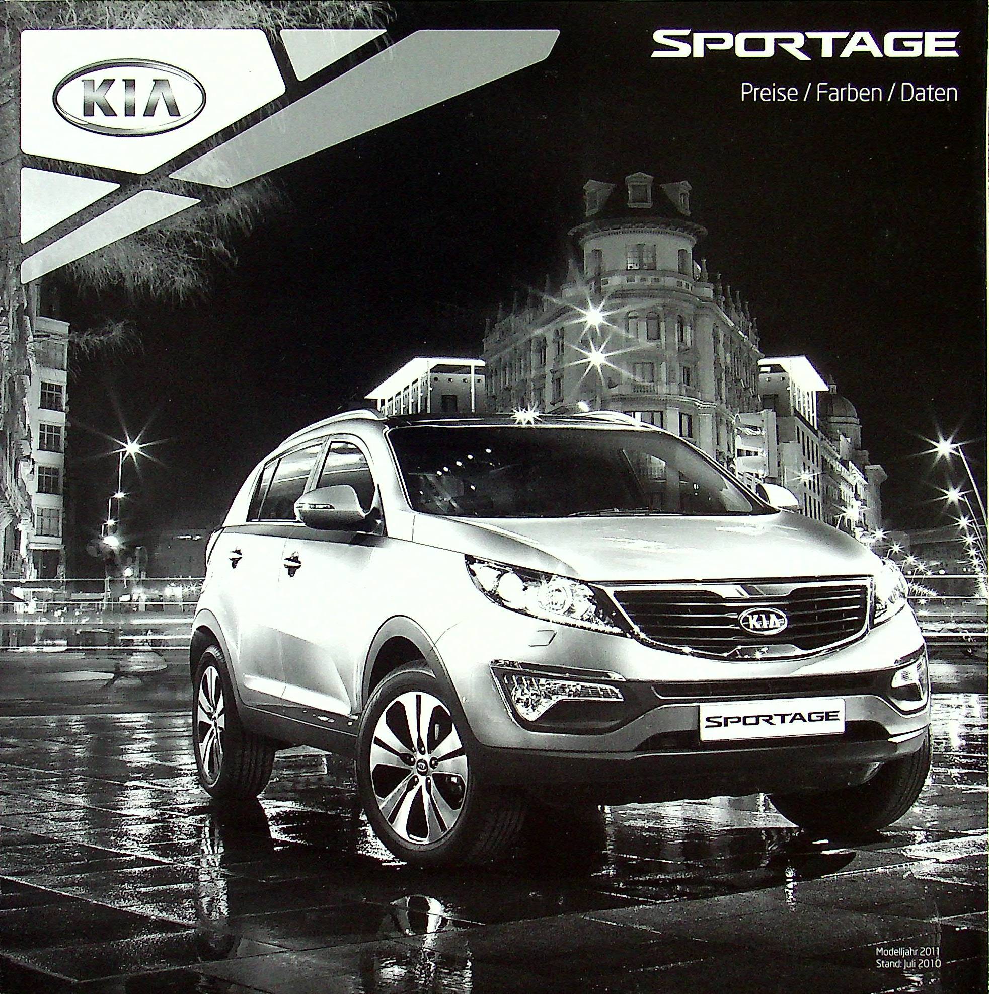 Kia Sportage - Preisliste & Extras - Prospekt 07/2010