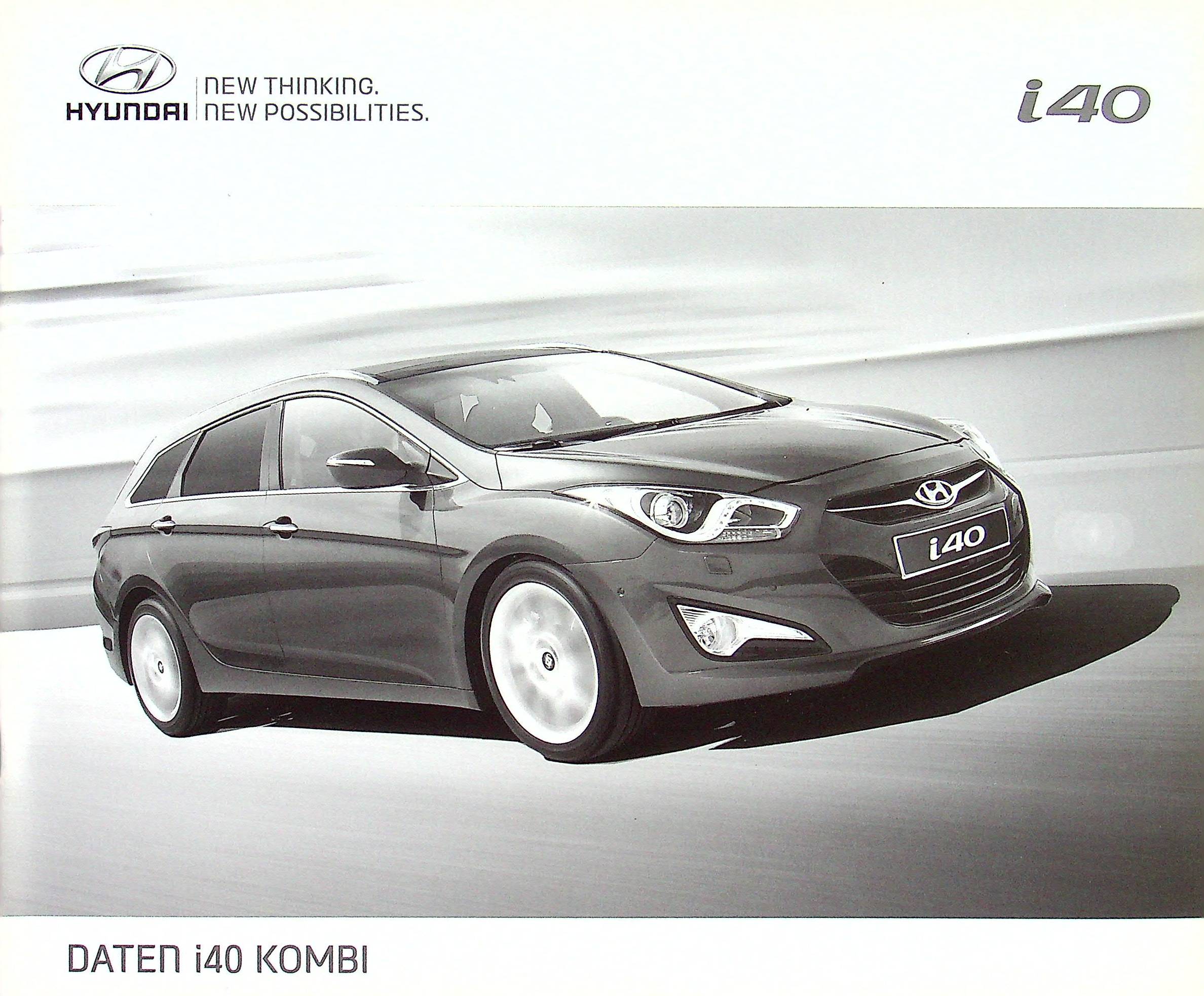 Hyundai i40 Kombi - Preisliste & Extras - Prospekt 03/2014