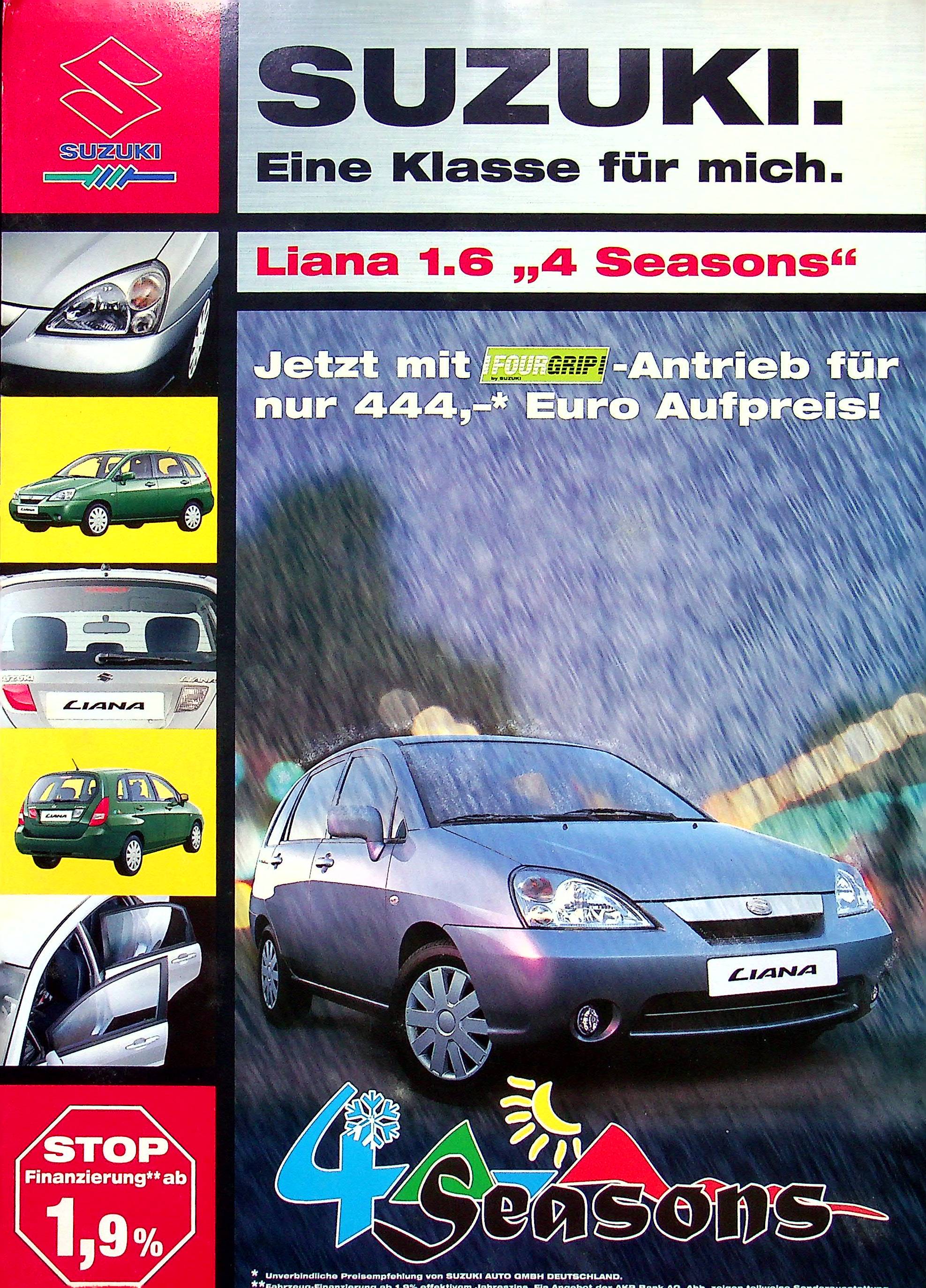 Suzuki Liana - 4 Seasons - Prospekt 09/2002