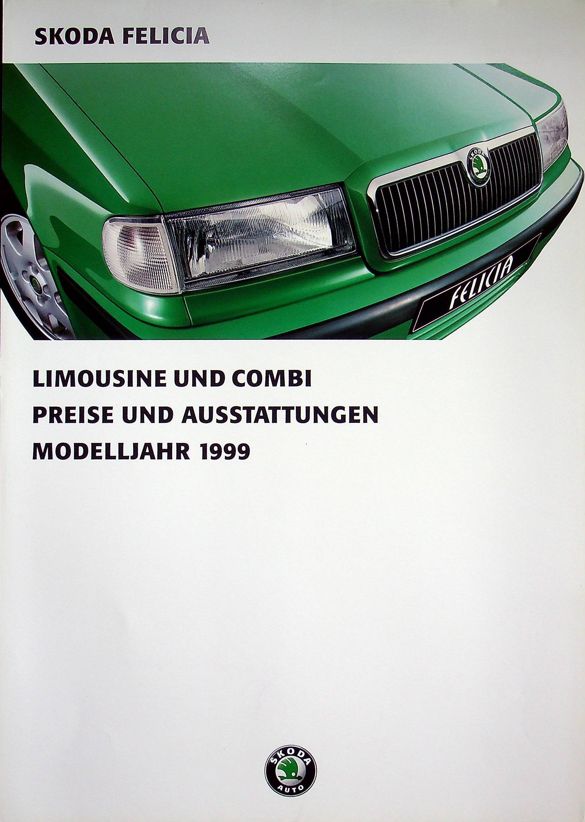Skoda Felicia - Preisliste & Extras - Prospekt 01/1999
