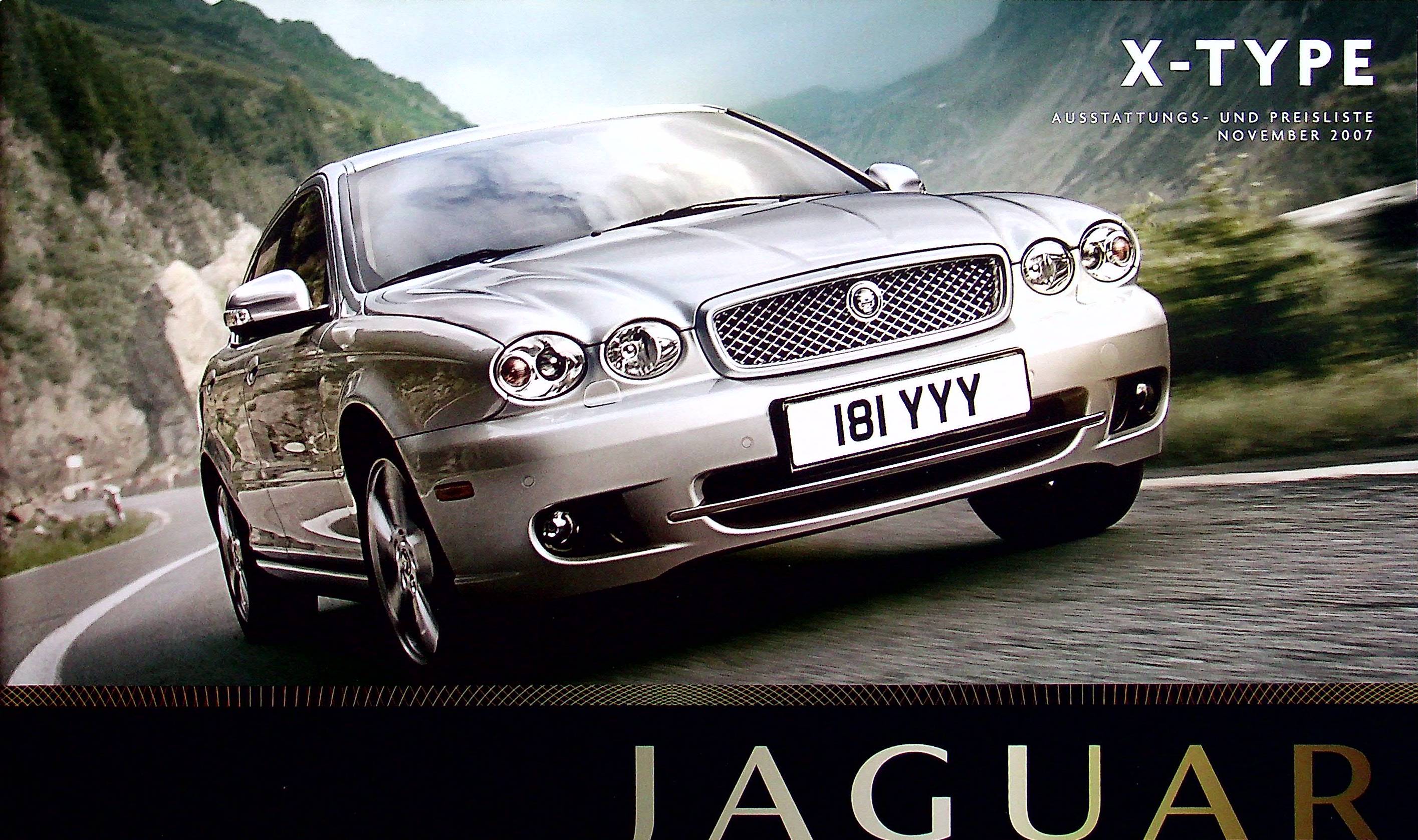Jaguar X-Type - Preisliste & Extras - Prospekt 11/2007