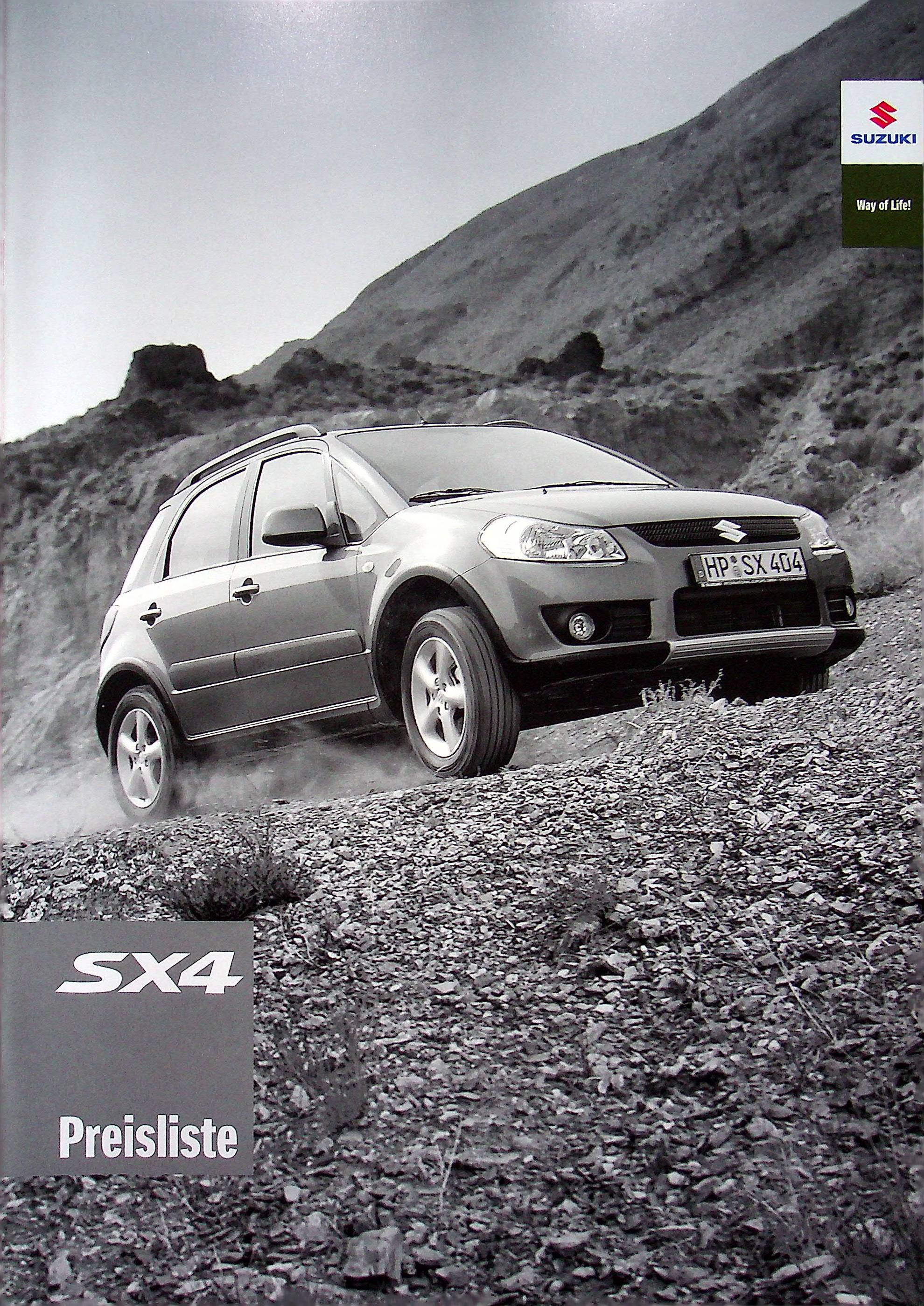 Suzuki SX4 - Preisliste & Extras - Prospekt 01/2007