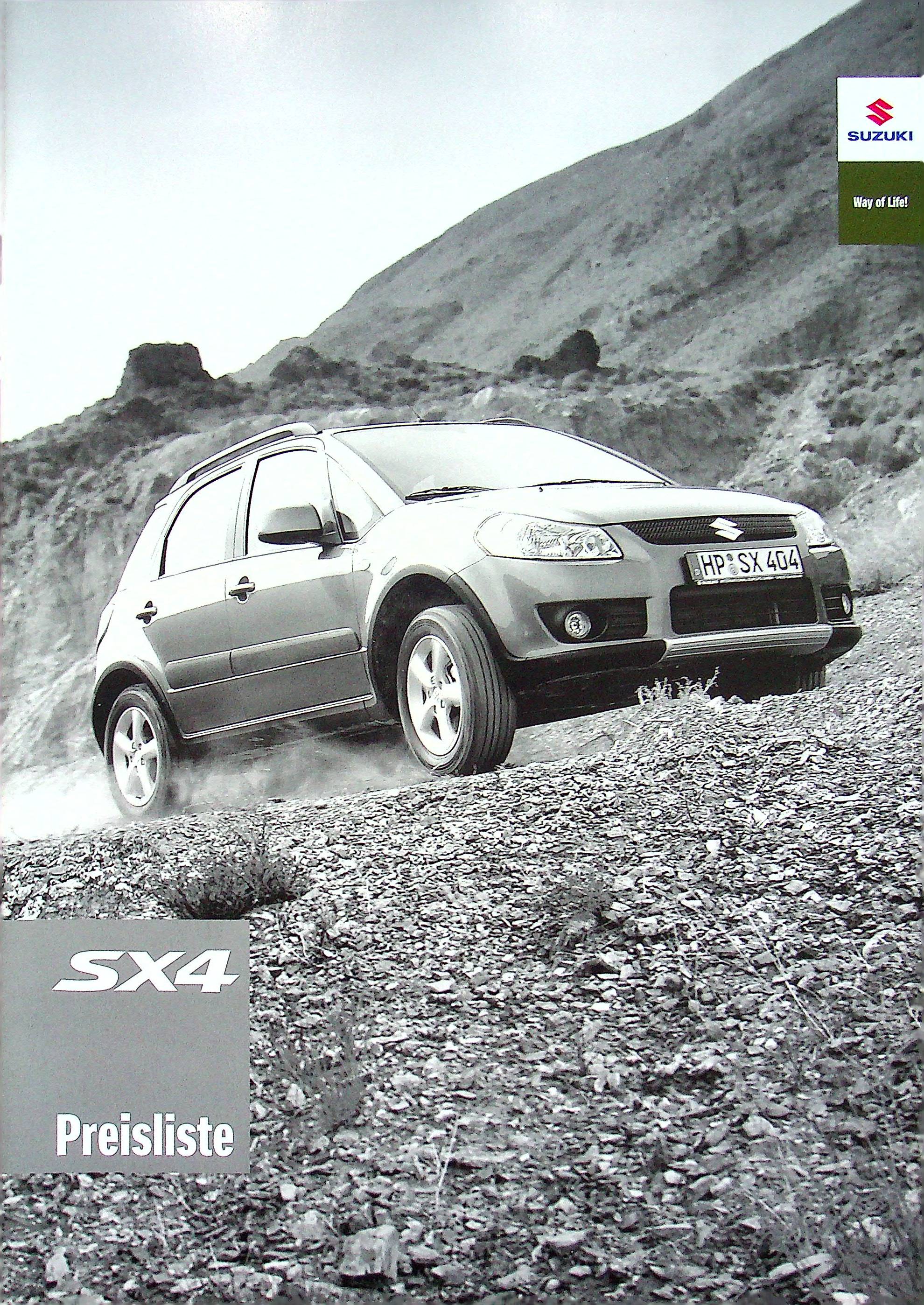 Suzuki SX4 - Preisliste & Extras - Prospekt 08/2006