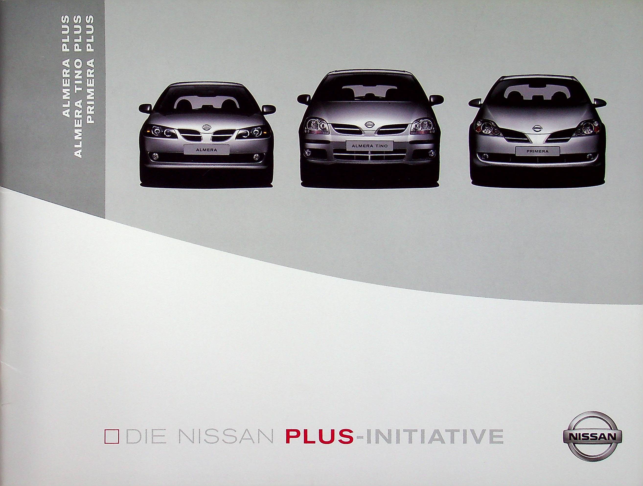 Nissan Almera Primera + Tino - Plus - Prospekt 12/2004