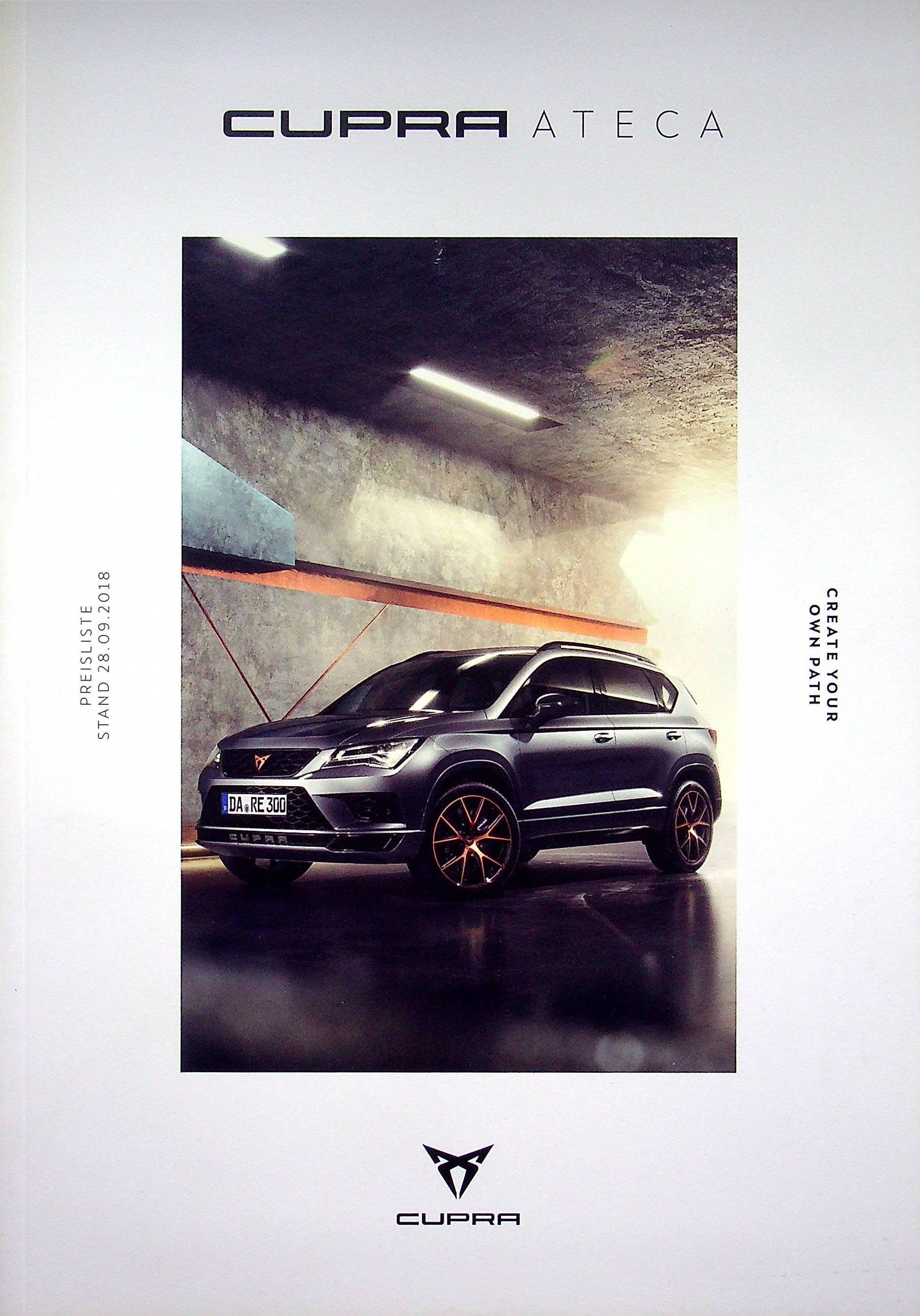 Cupra Ateca Prospekt 11/2018
